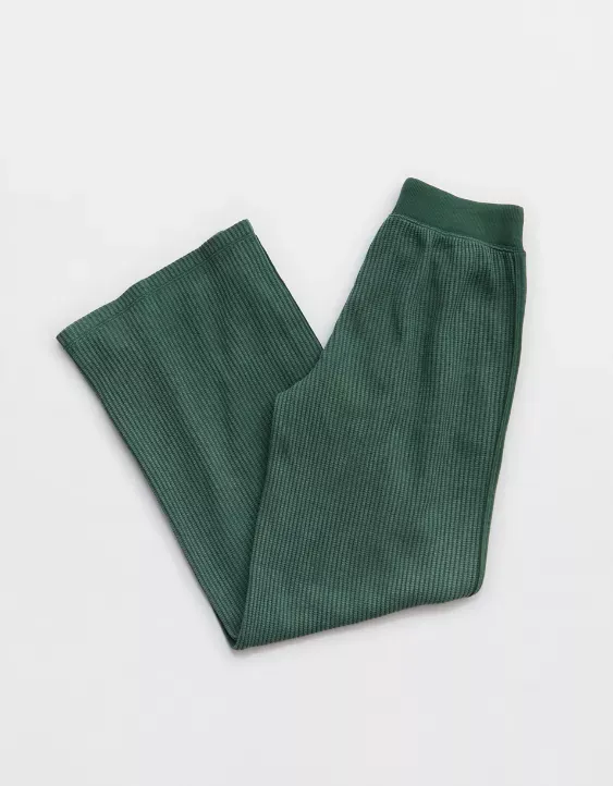 Waffle Bliss Relax Trouser - Green
