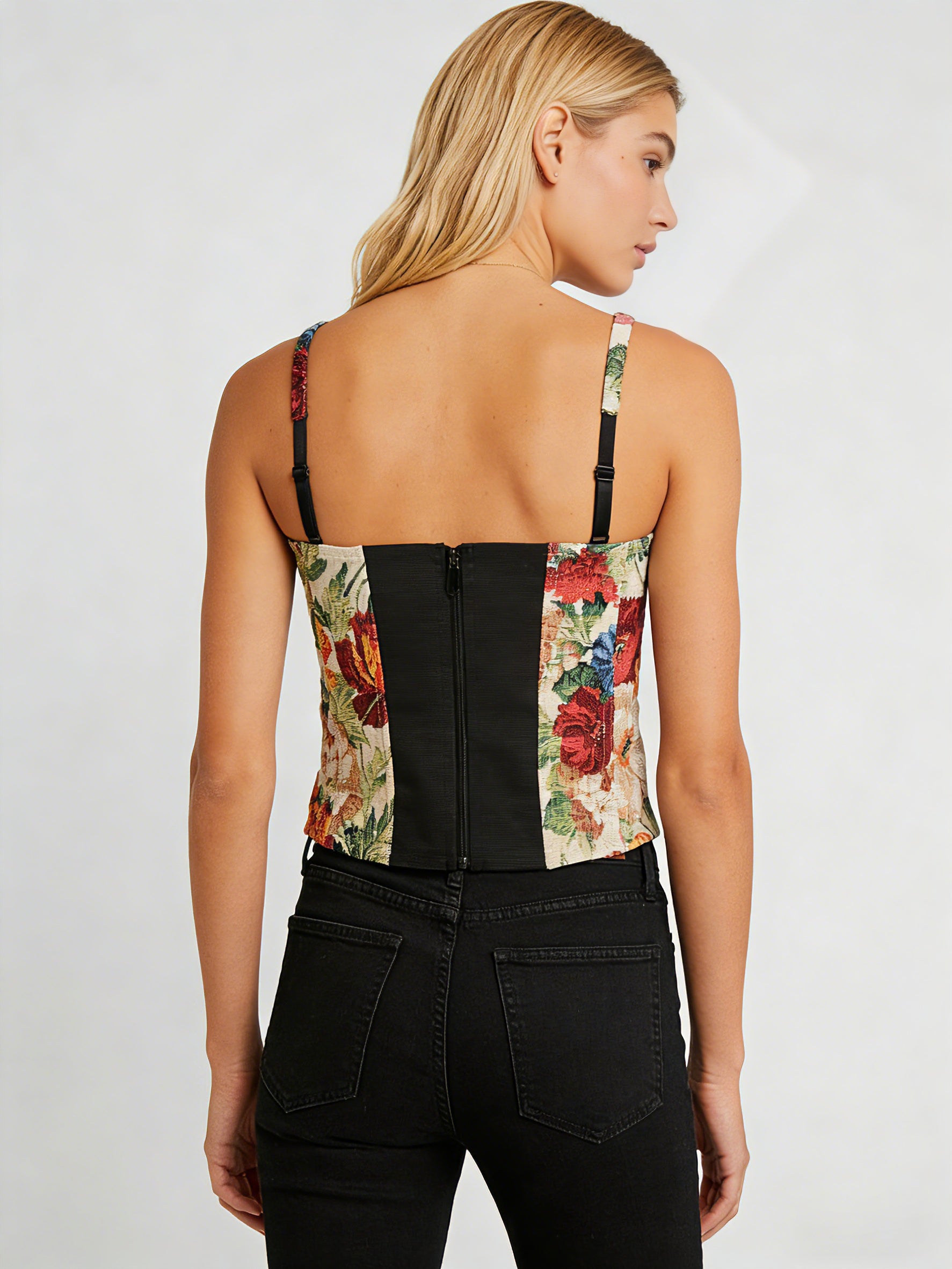 Vintage Muse Floral Corset
