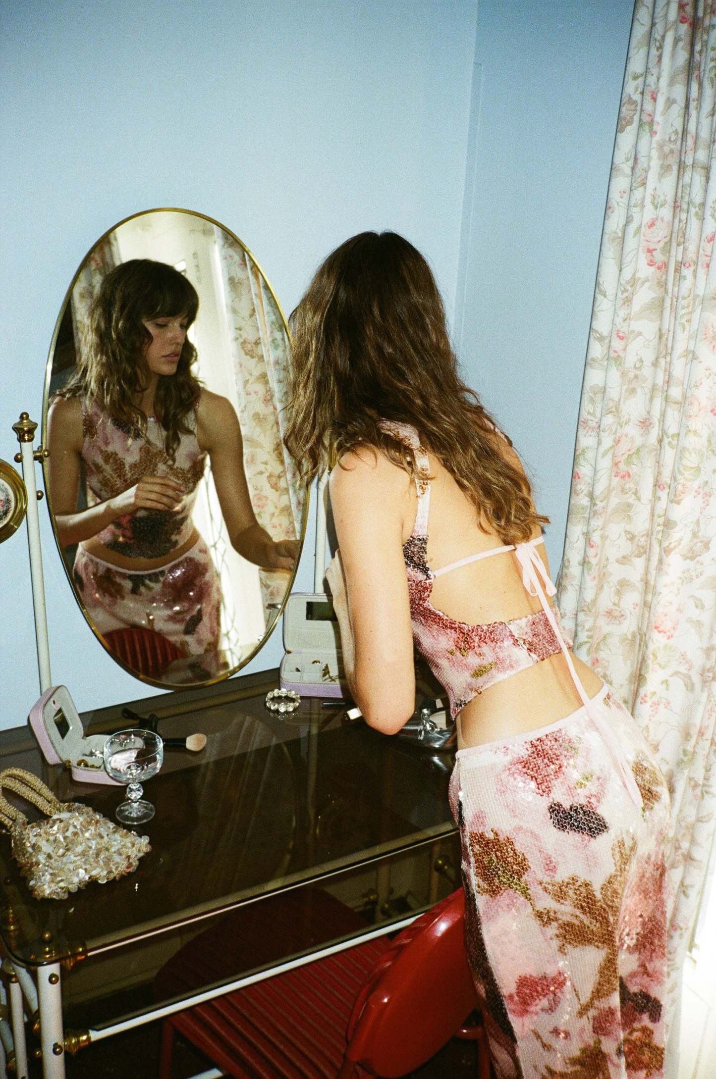 Prism Glow Open-Back Top