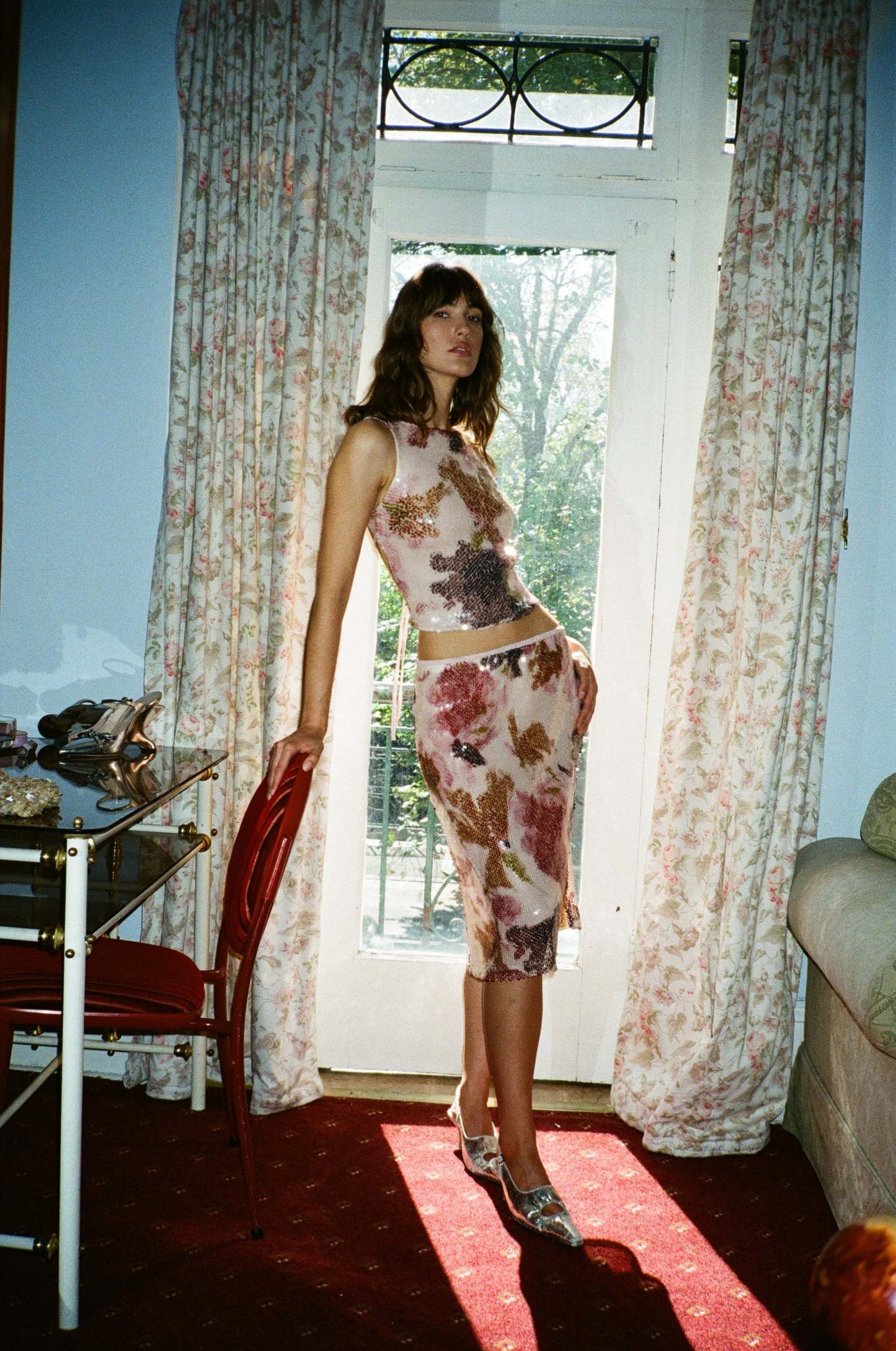 Prism Glow Open-Back Top