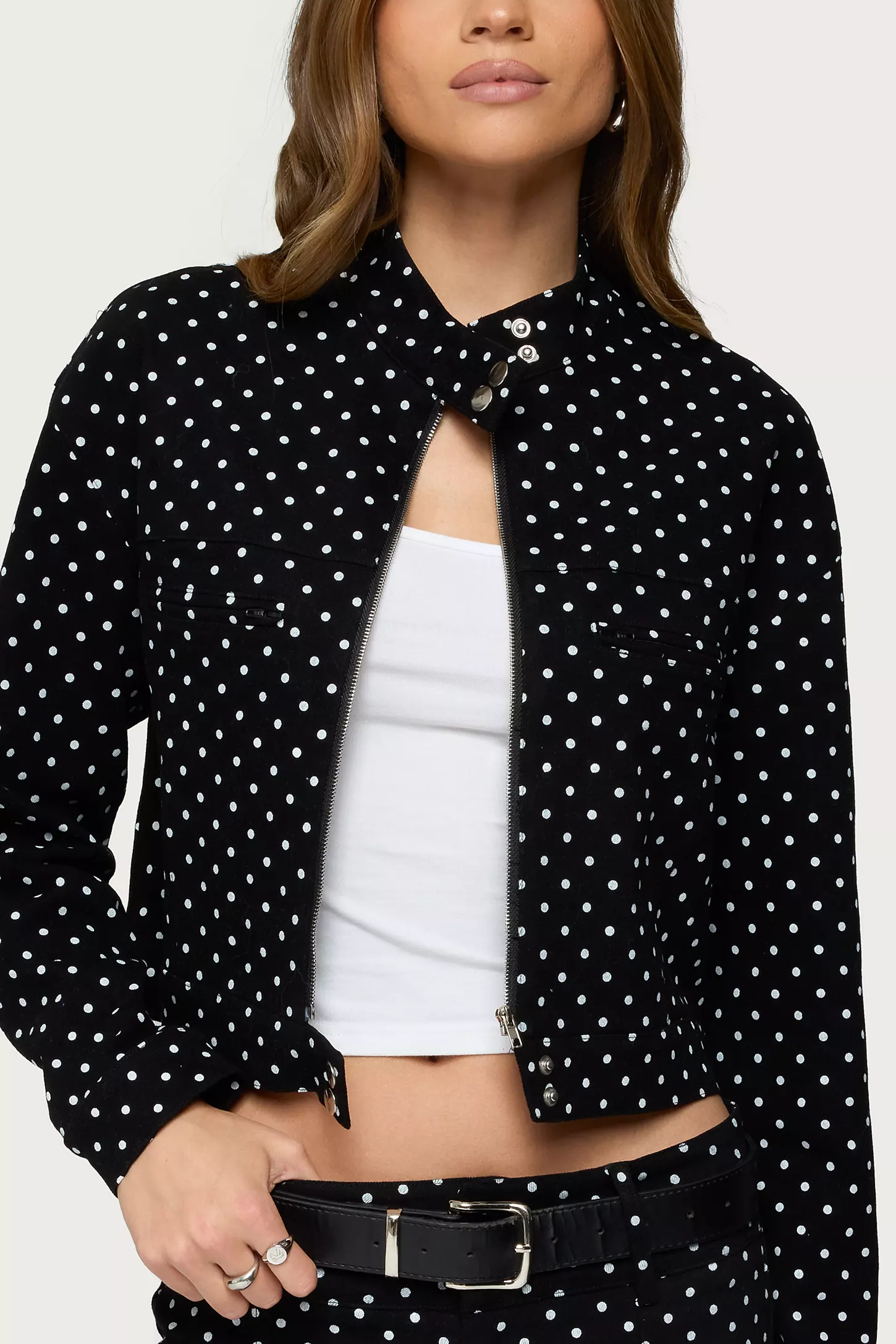 Starlit Dot Denim Jacket