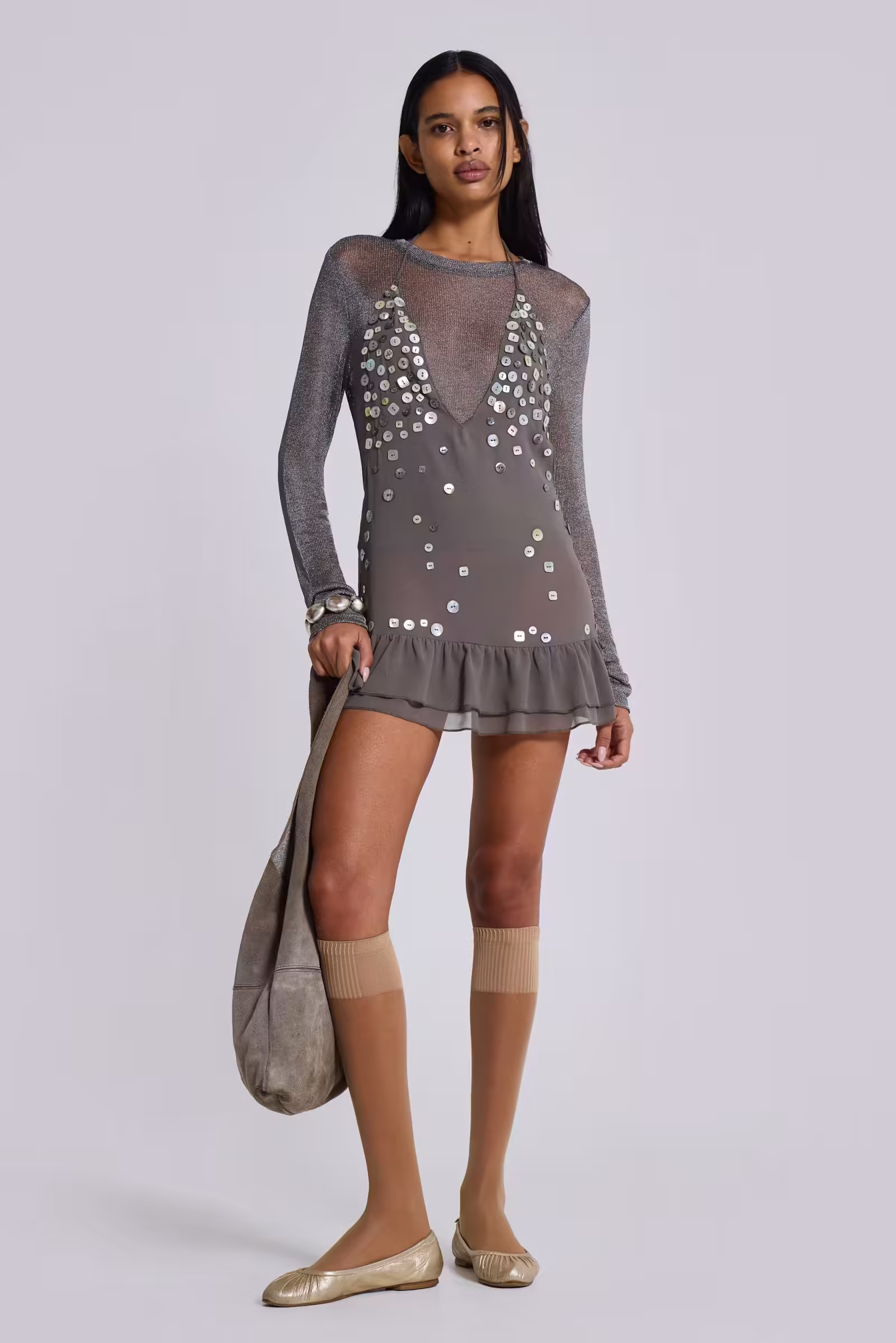 Petal Kiss Halter Mini Dress