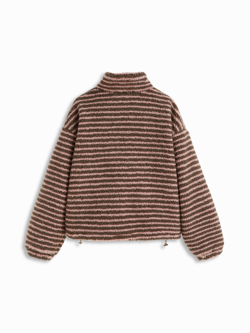 Two-Tone Sherpa Fleece Pullover