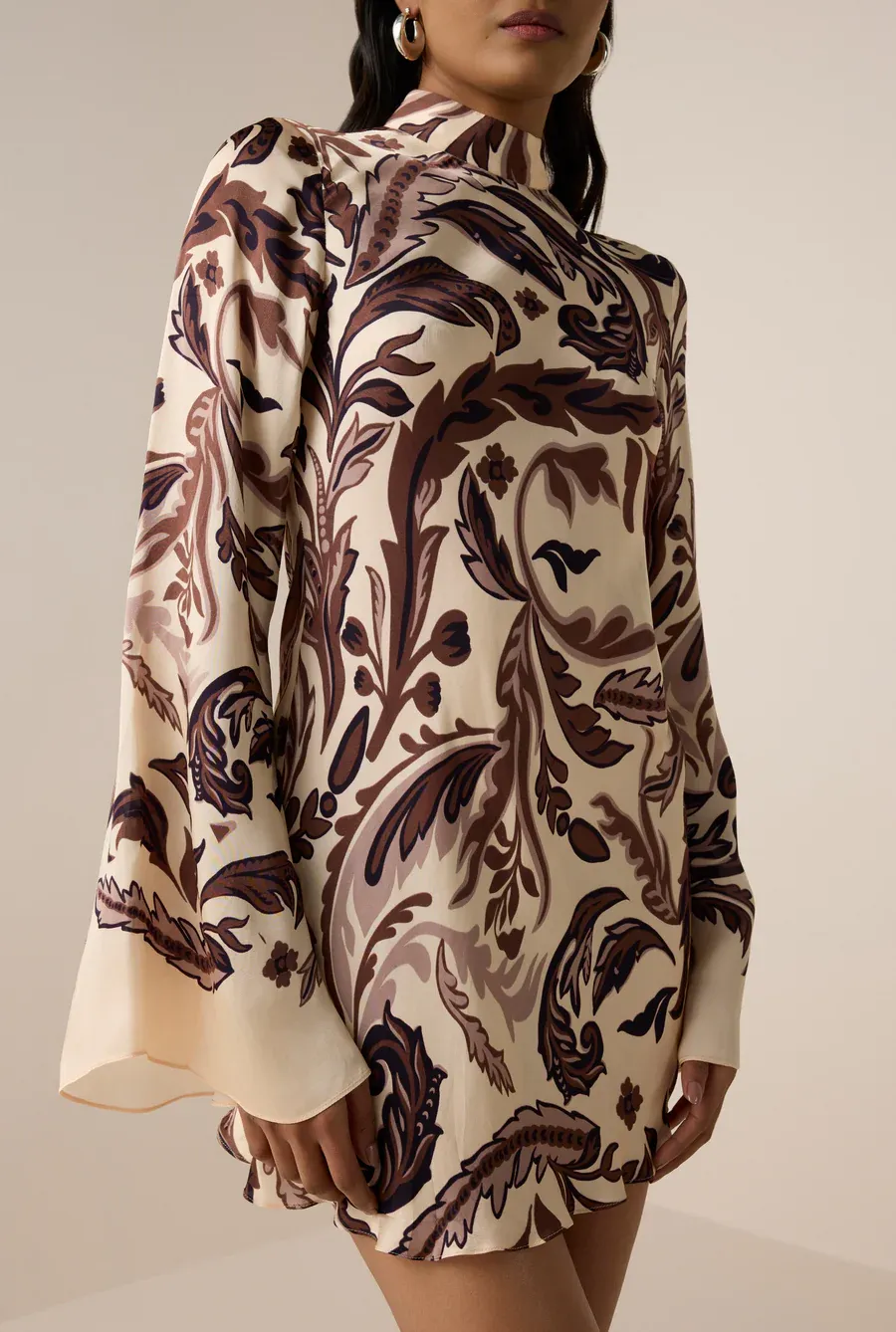 Fall Harvest Floral Mini Dress