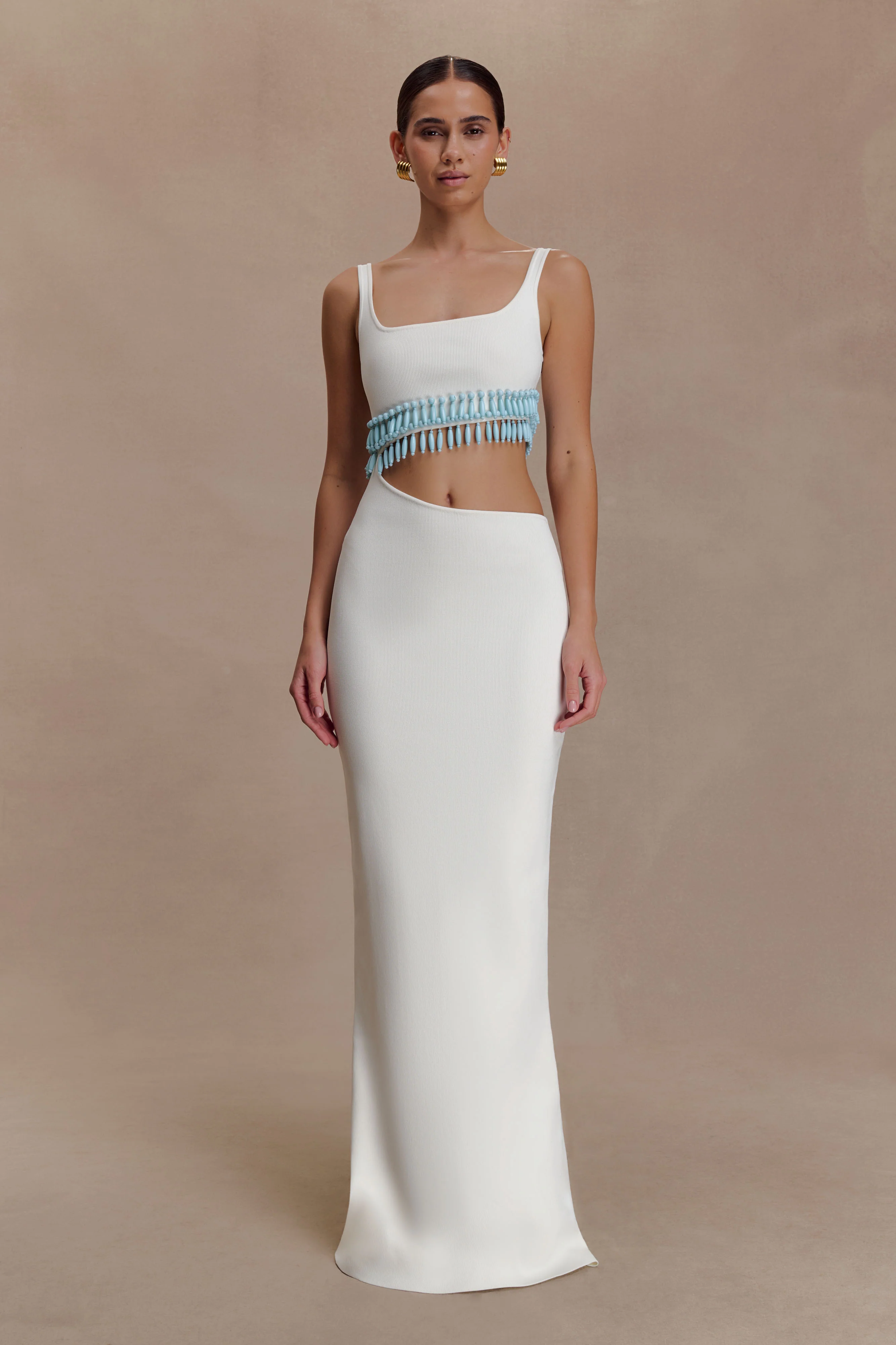 Ivory Turquoise Whisper Dress
