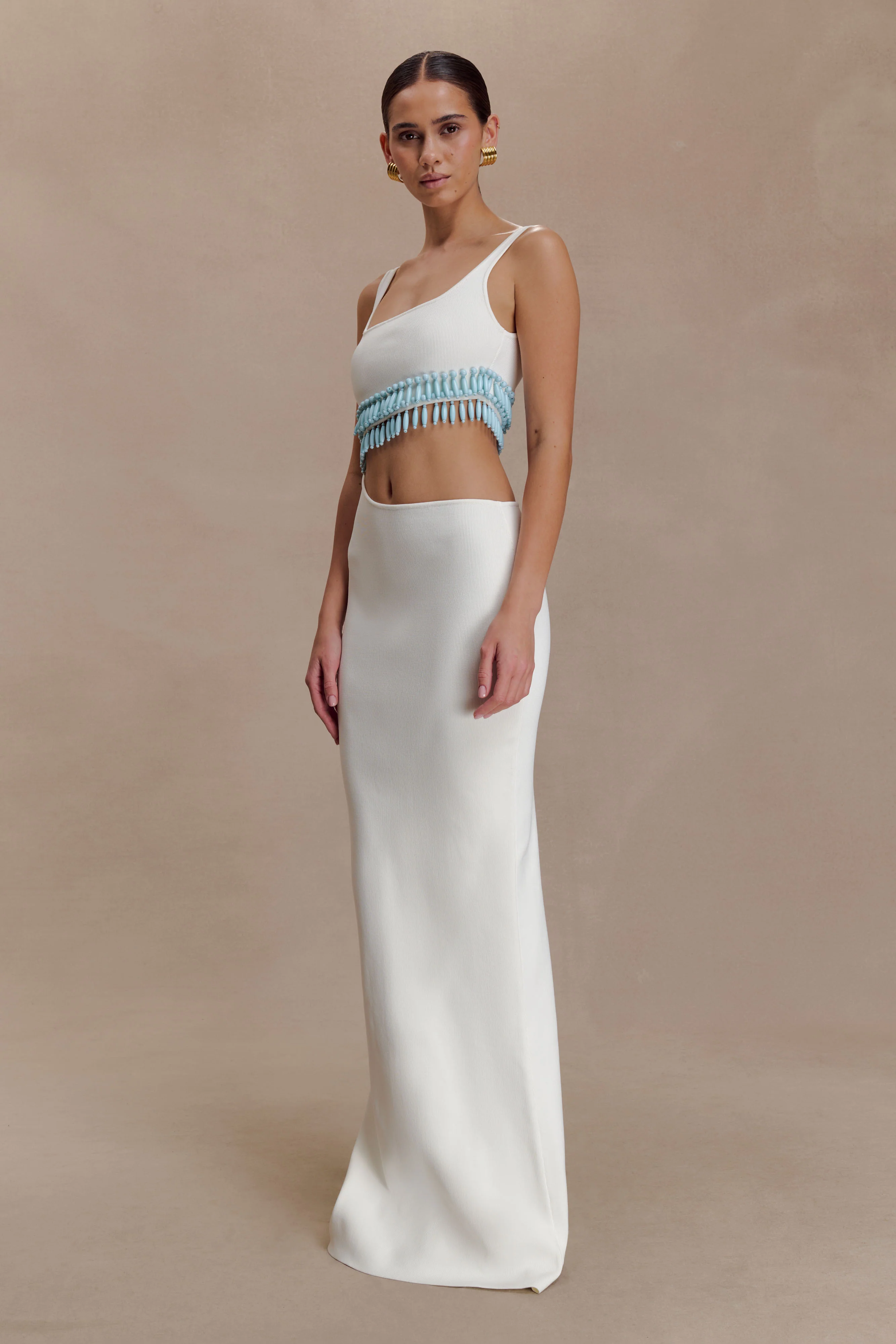 Ivory Turquoise Whisper Dress
