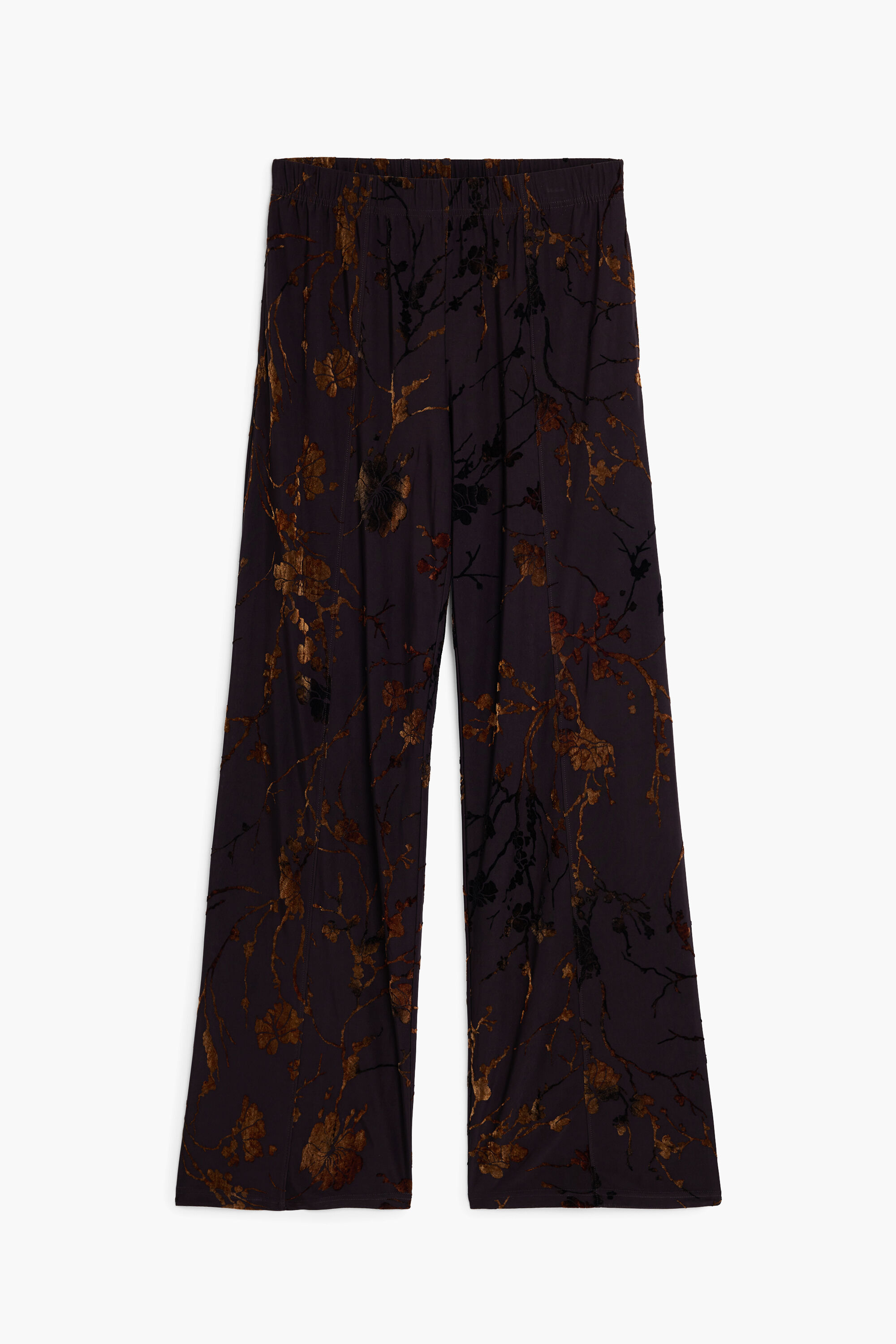Cocoa Bloom Wide-Leg Trousers