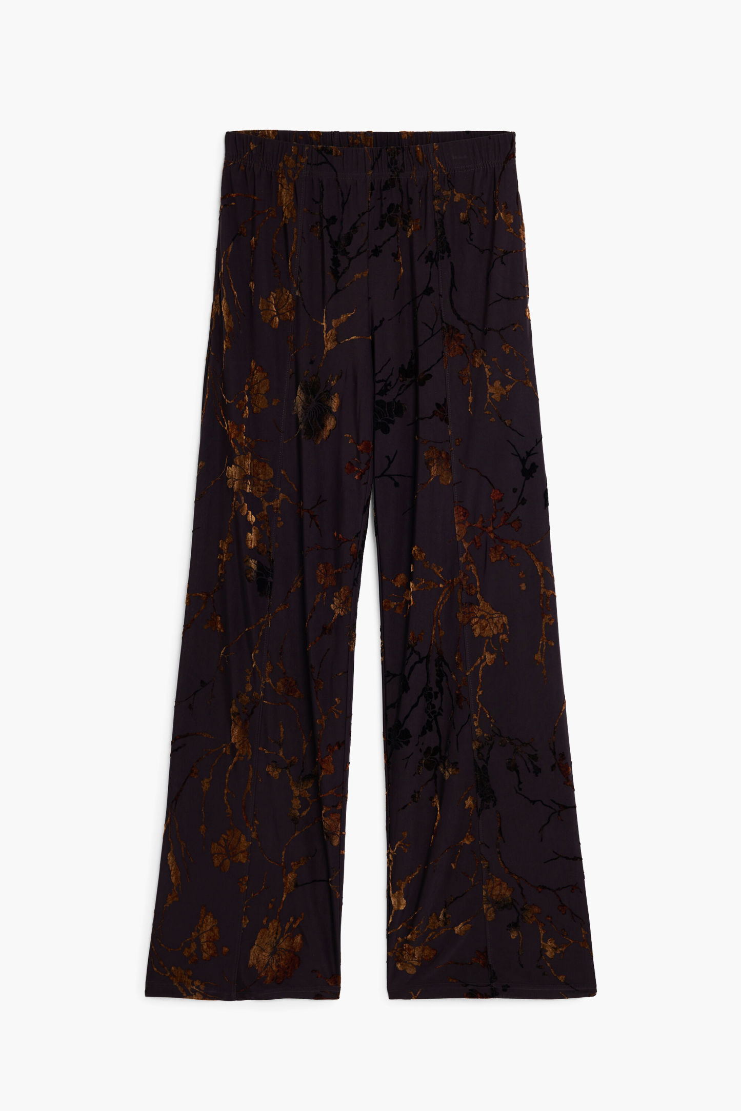 Cocoa Bloom Wide-Leg Trousers