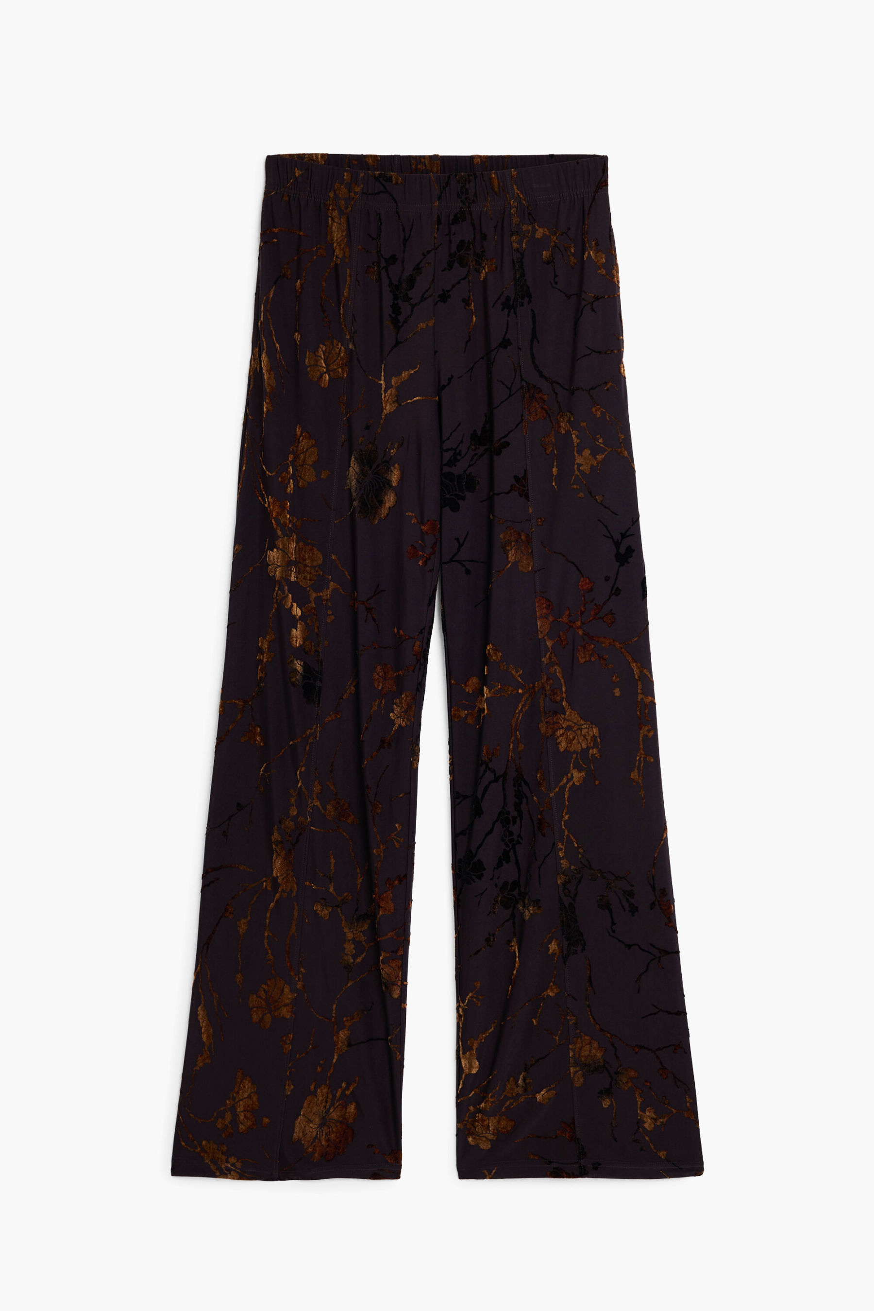Cocoa Bloom Wide-Leg Trousers
