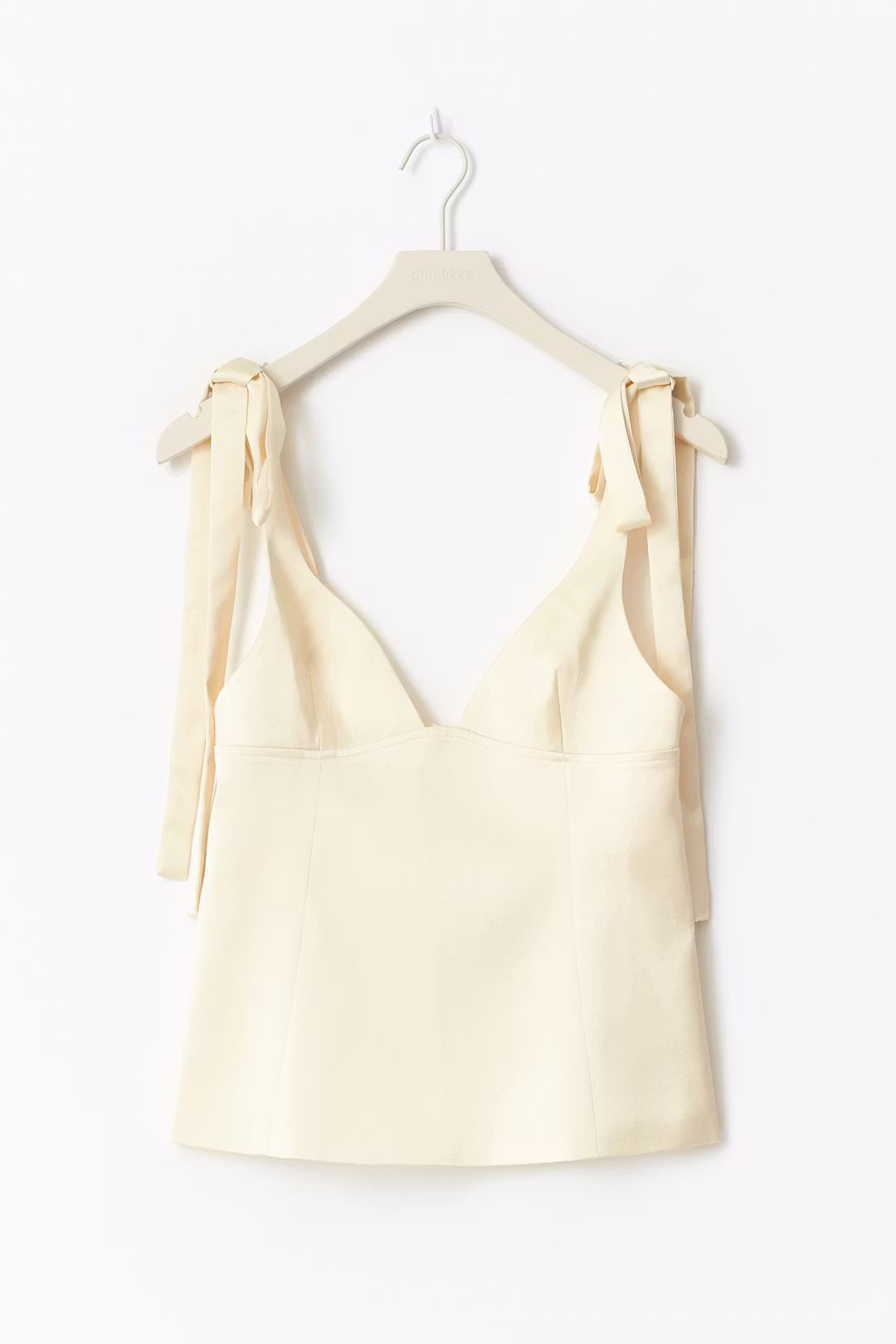 Ivory Bowlight Satin Top