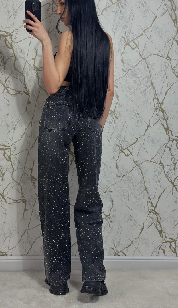 Starlight Bling Wide Jeans
