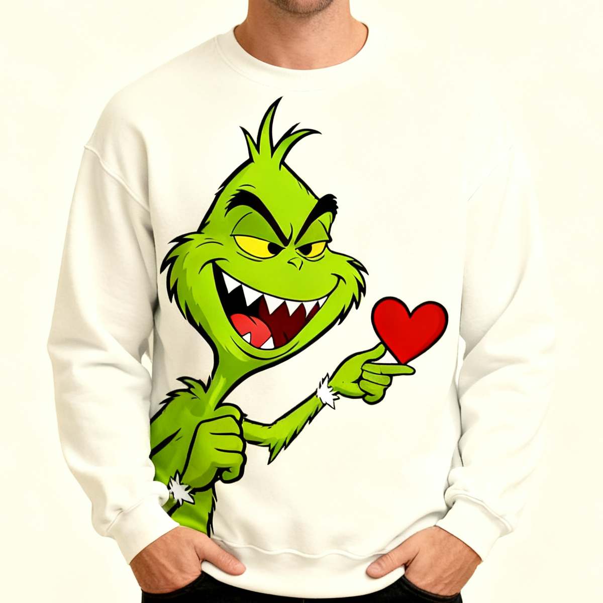 Grinch Couple Crewnecks – Matching Christmas Sweatshirts
