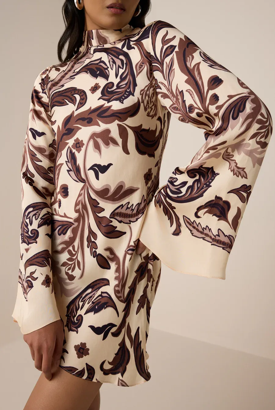 Fall Harvest Floral Mini Dress