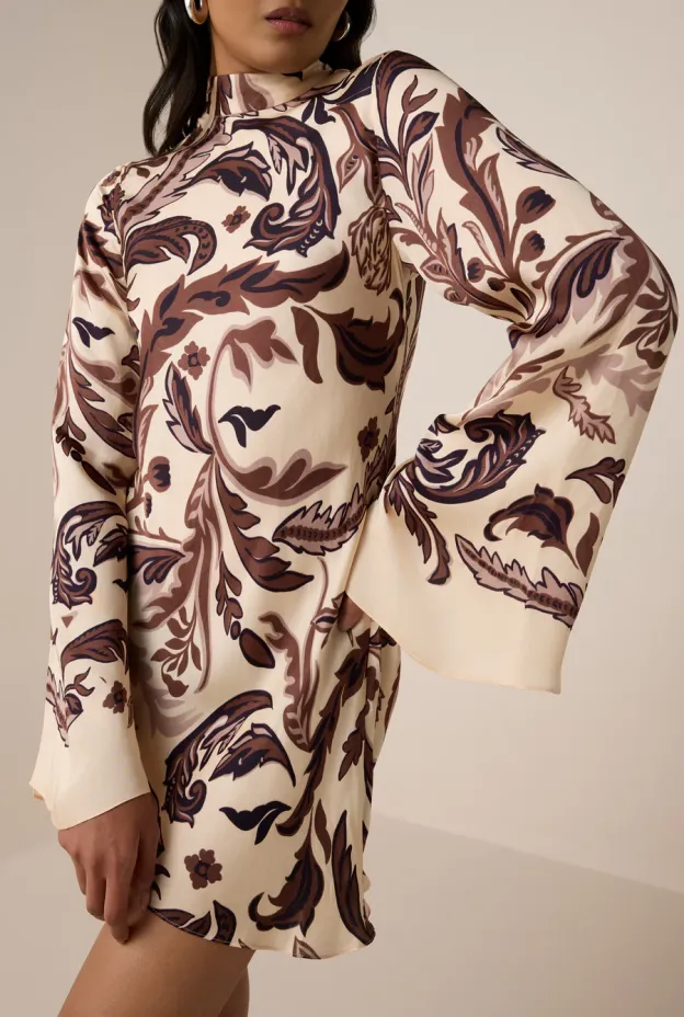 Fall Harvest Floral Mini Dress