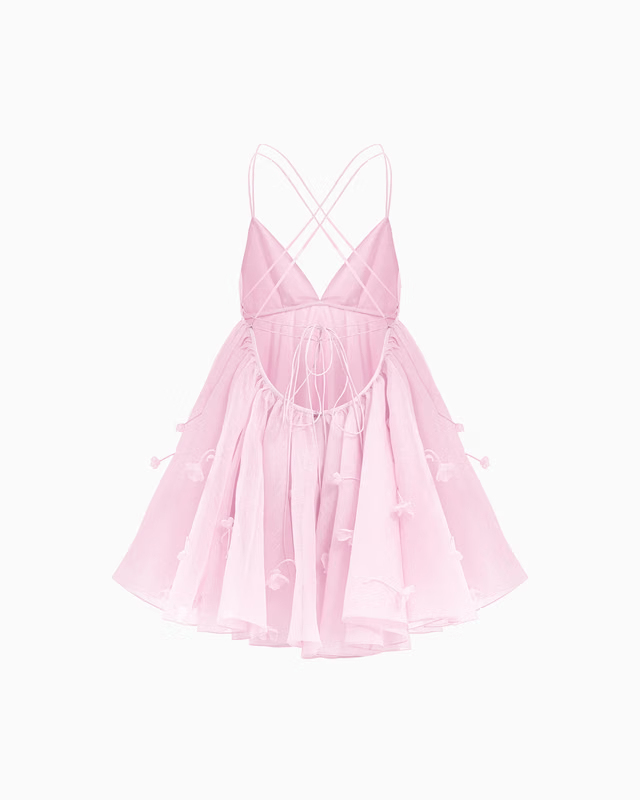 Petal Cloud Pink Mini Dress