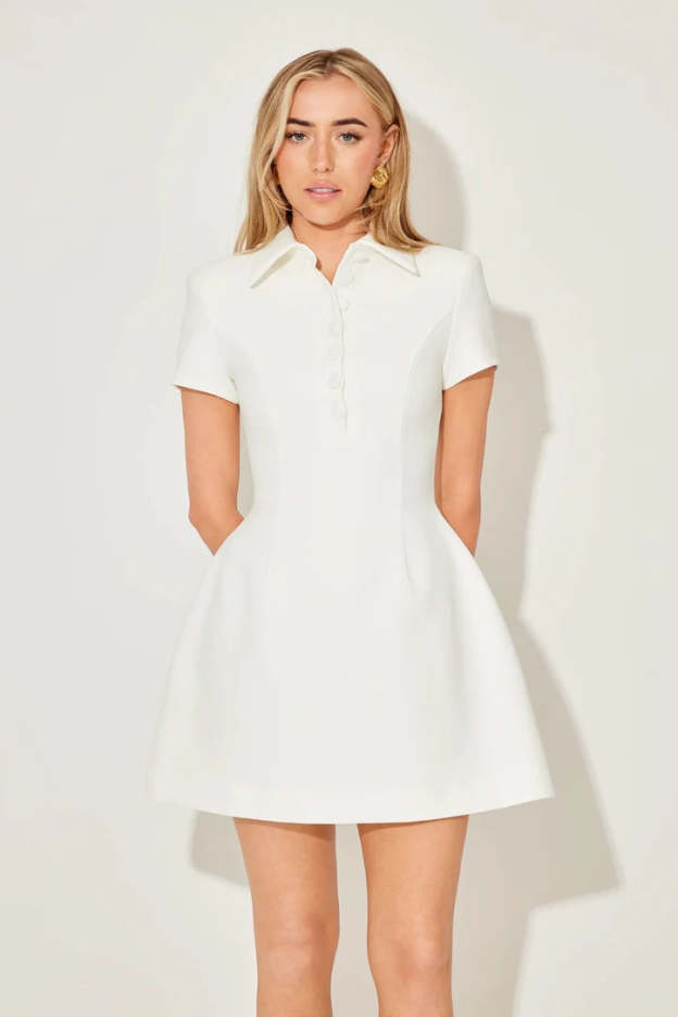 Ivory Chic Tailored Dress