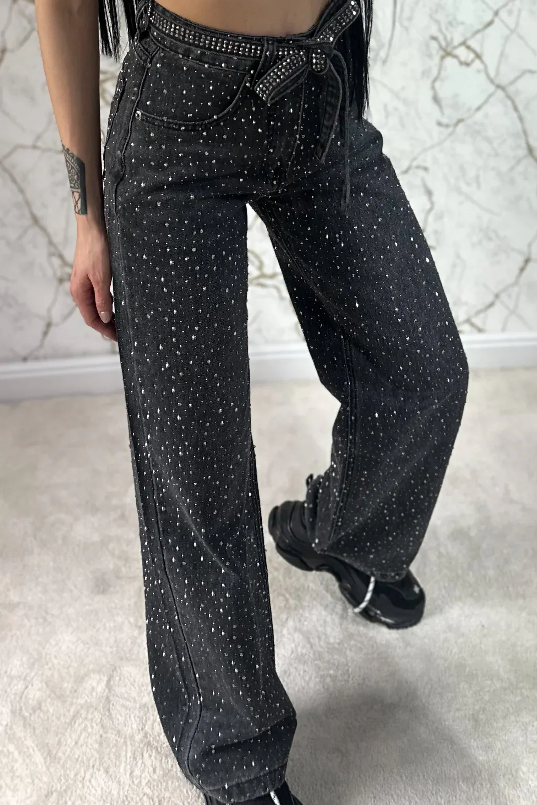 Starlight Bling Wide Jeans