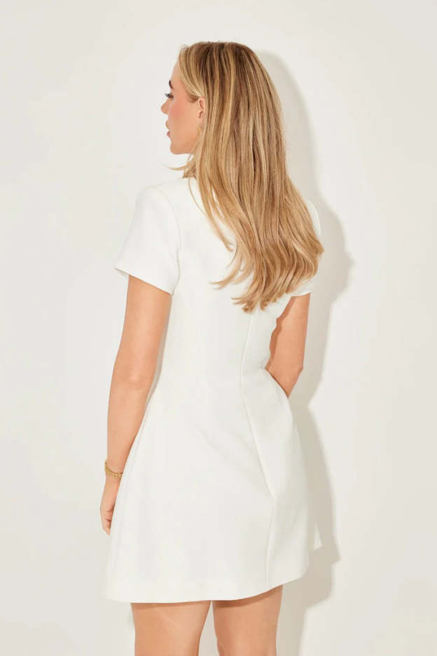 Ivory Chic Tailored Dress