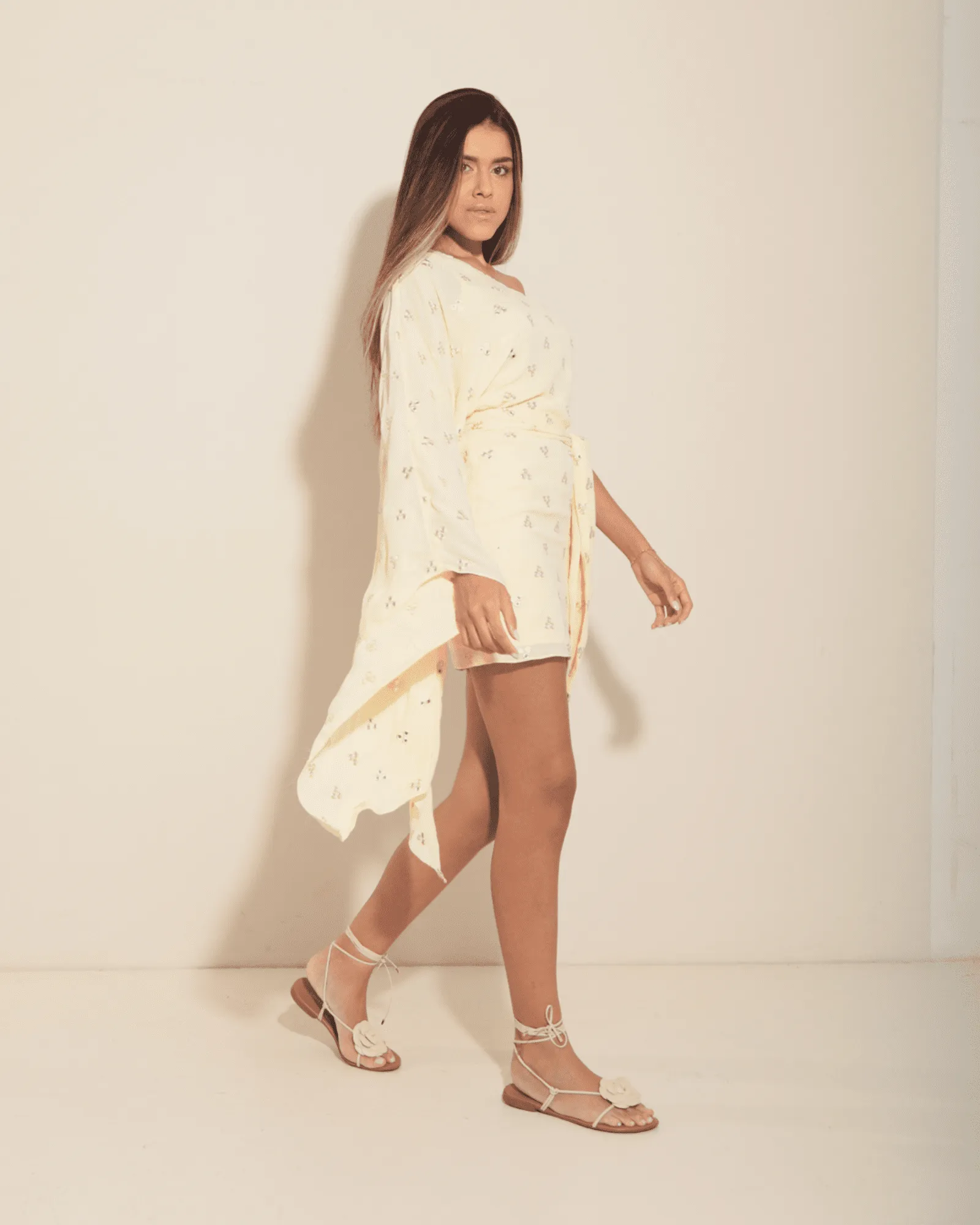 Butter Glow One-Shoulder Mini Dress