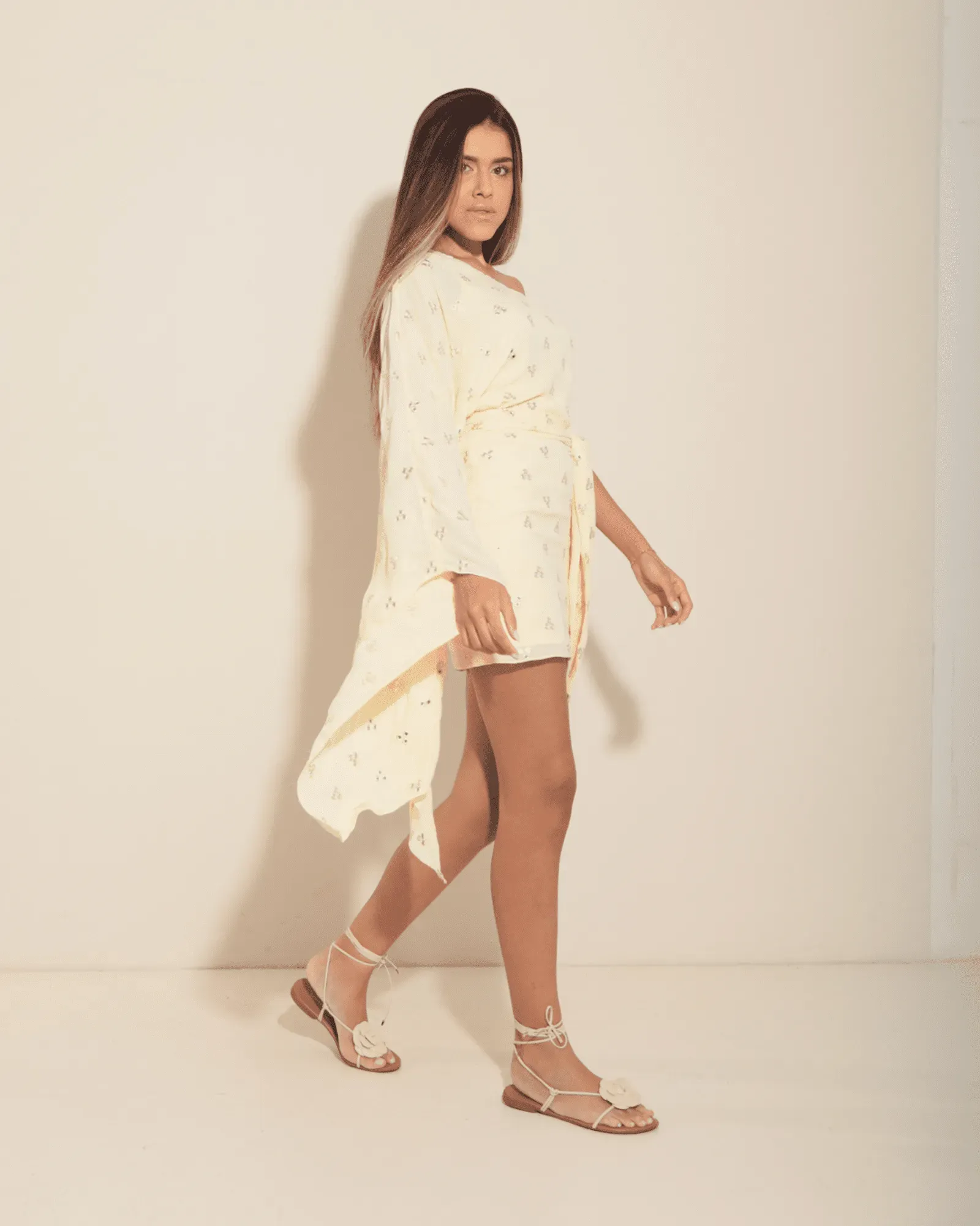 Butter Glow One-Shoulder Mini Dress