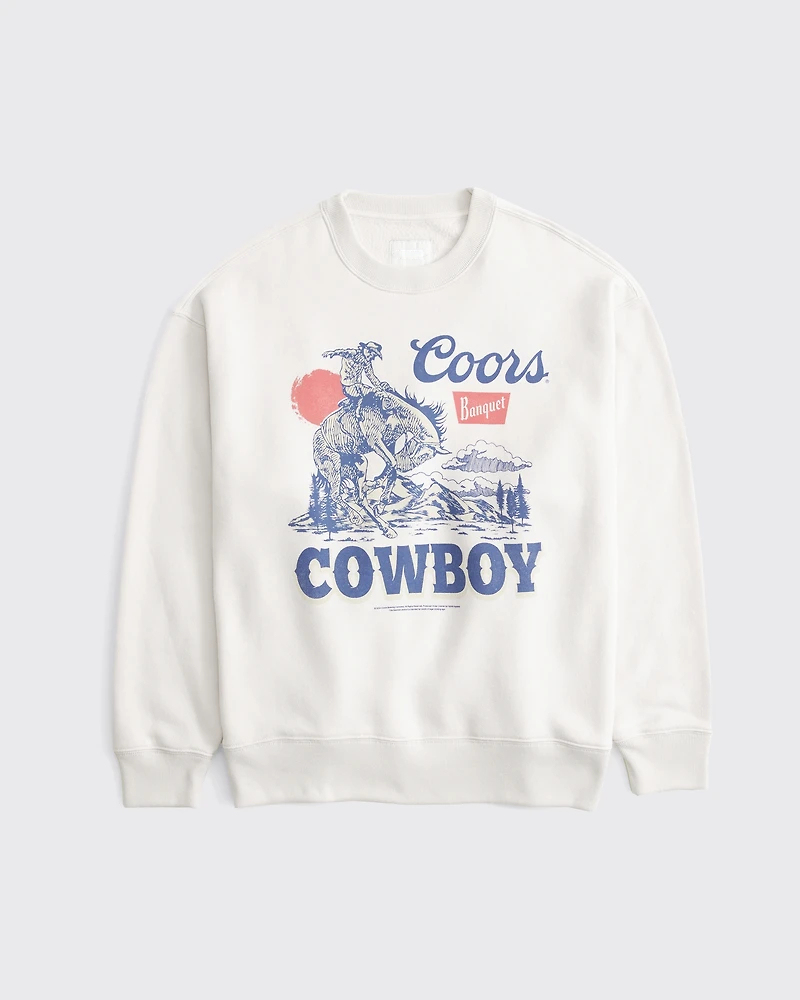 Coors Cowboy Graphic Sweatshirt - Western Vintage