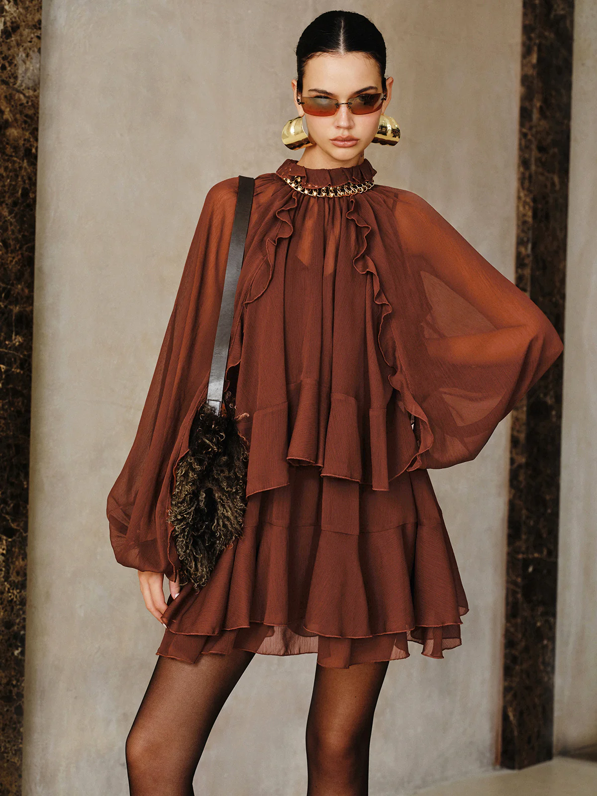 Chiffon 2-Piece Dress Set | Ethereal Boho Chic