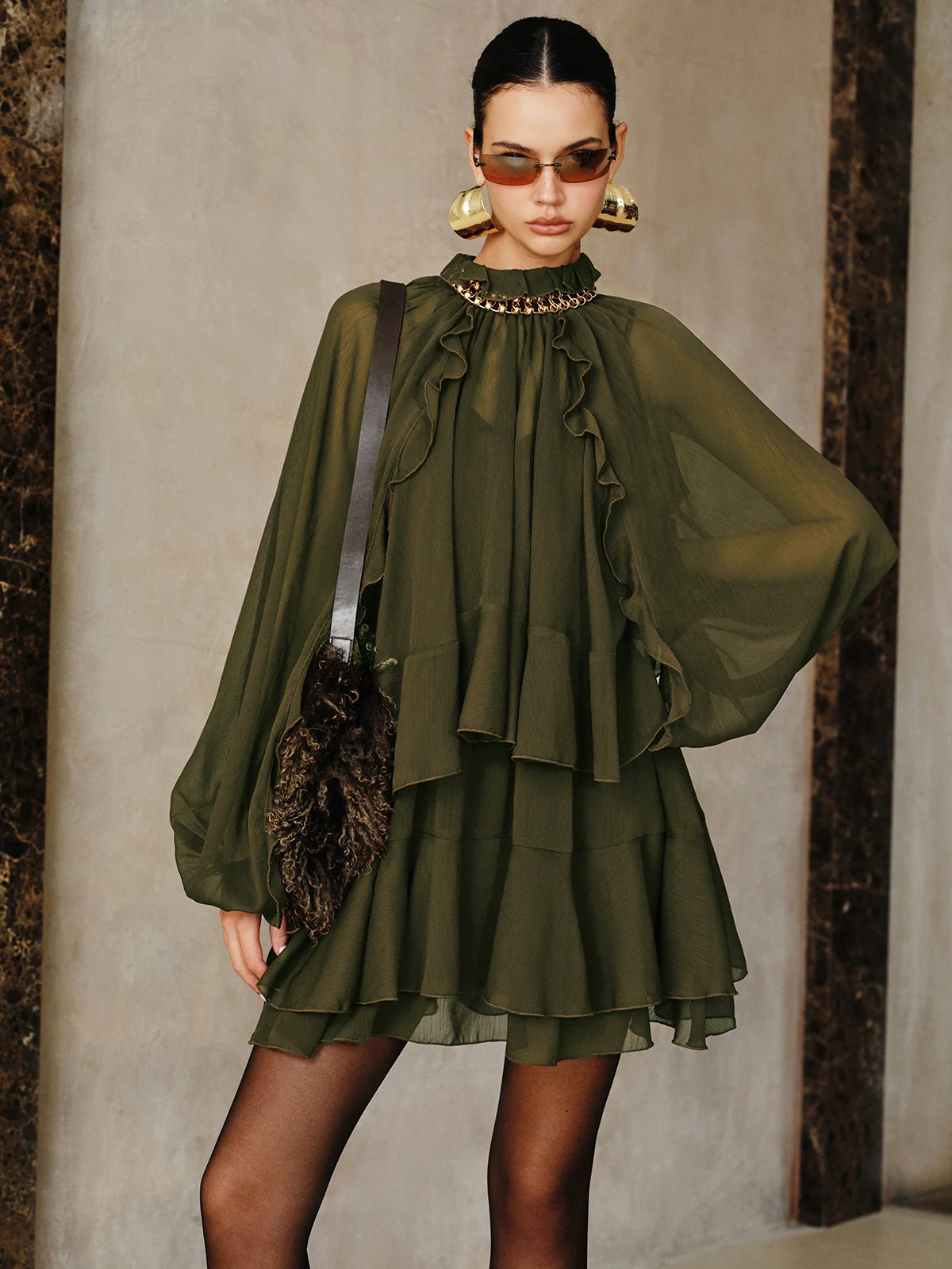 Chiffon 2-Piece Dress Set – Ethereal Chic