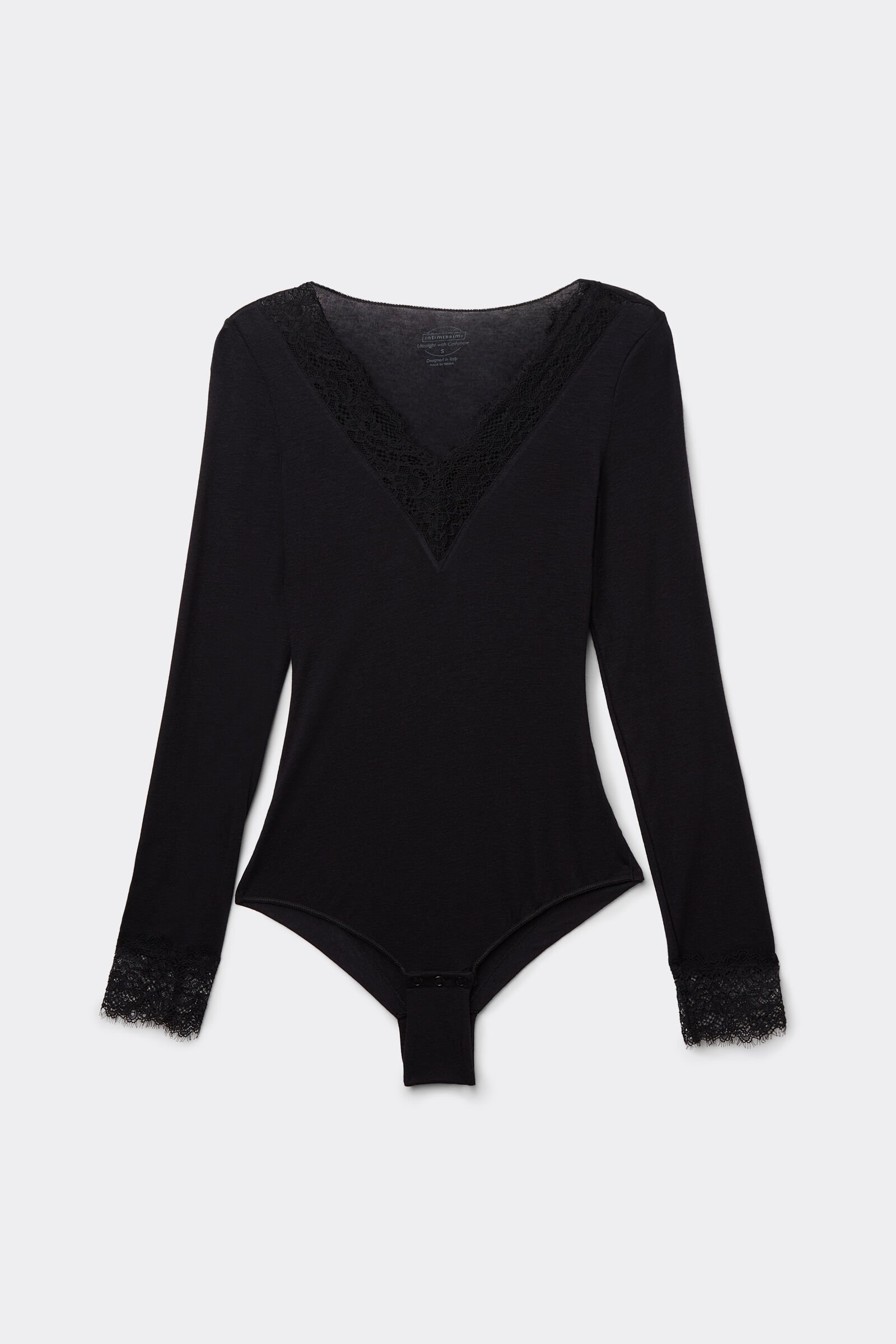 Noir Lace Whisper Bodysuit