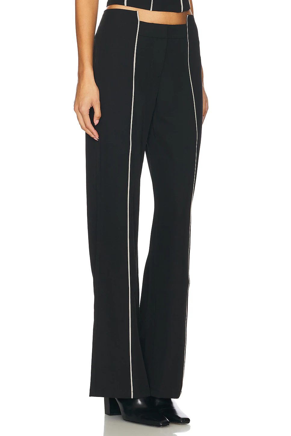 Graphic Line Straight Pants