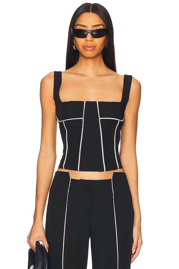 Graphic Line Crop Tank