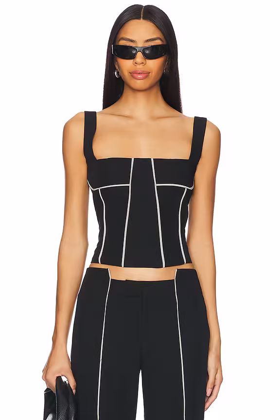 Graphic Line Crop Tank