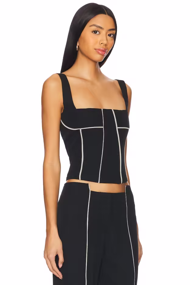 Graphic Line Crop Tank