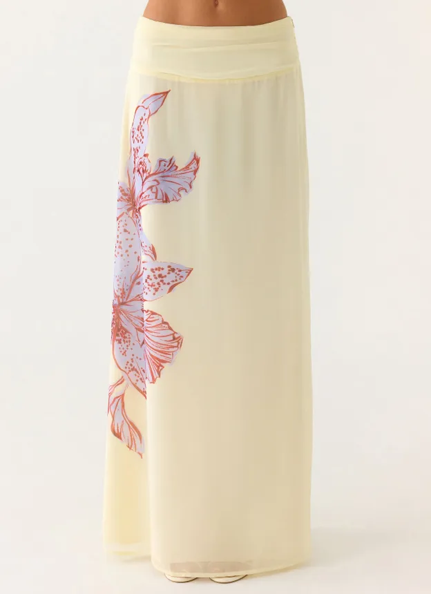 Butter Bloom Floral Maxi Skirt