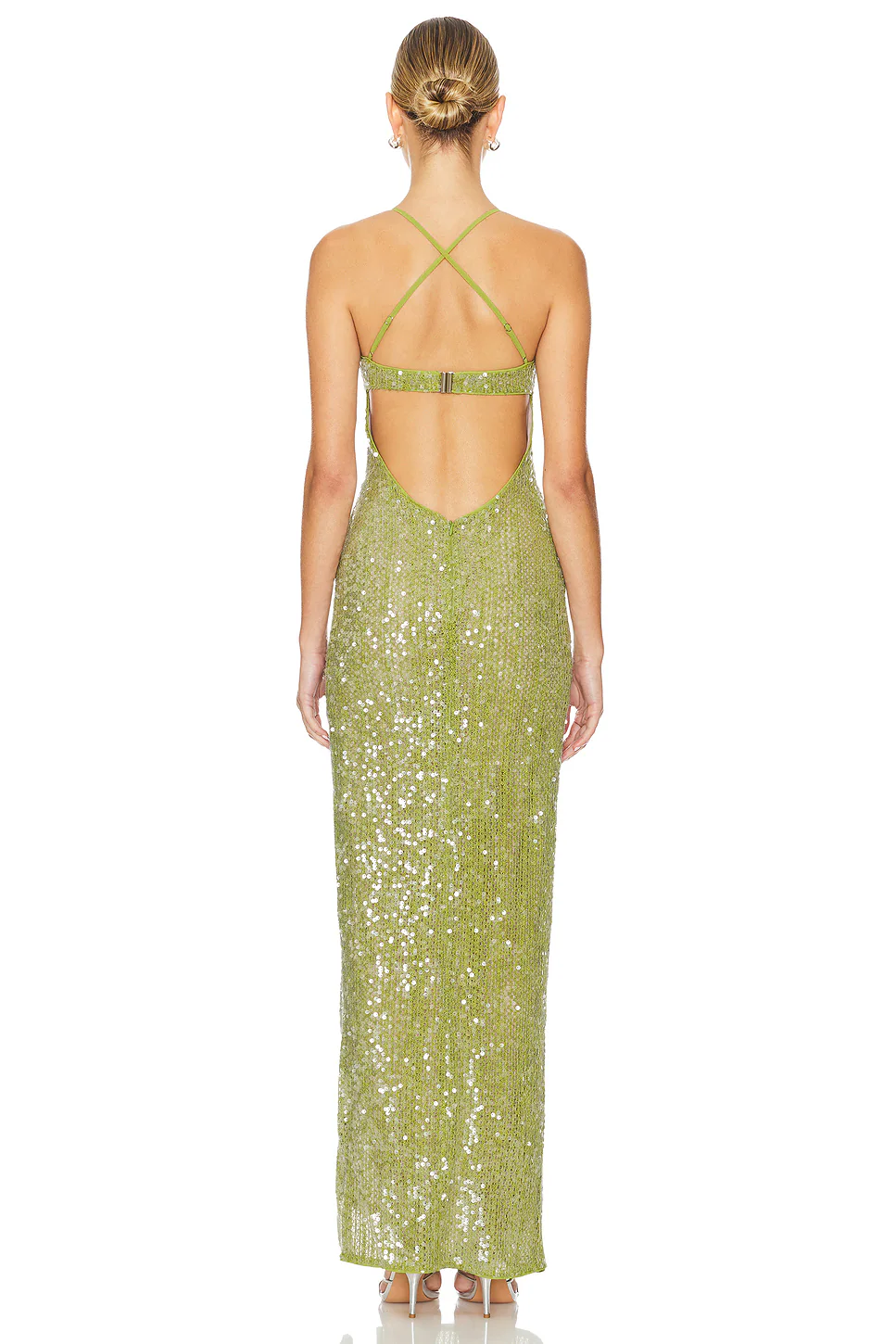 Glittering Evergreen Dream Maxi Dress