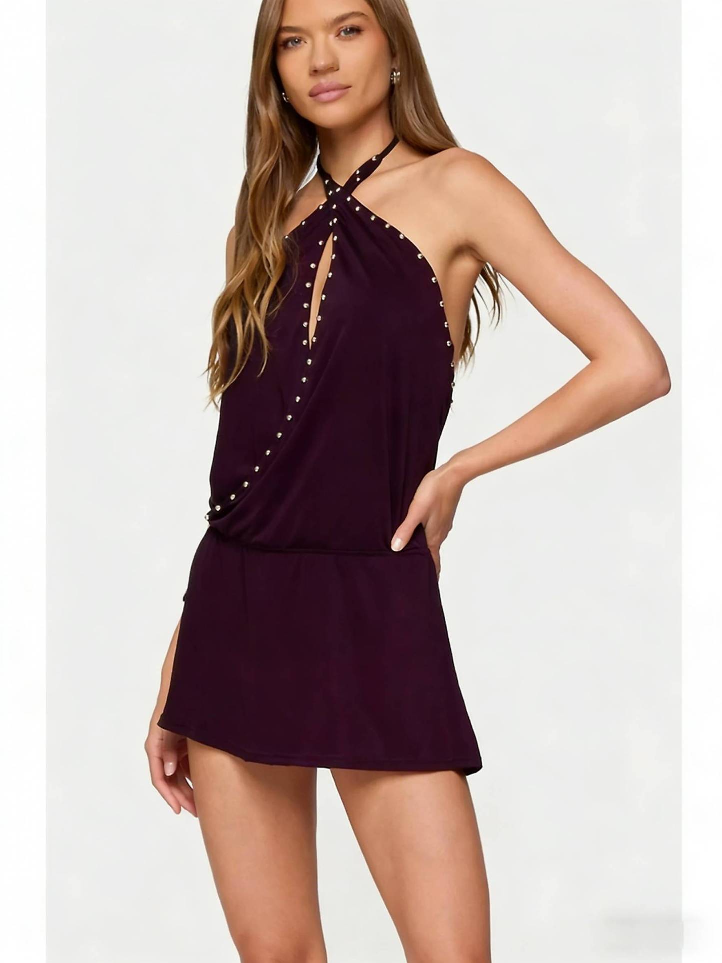 Amethyst Whisper Mini Dress