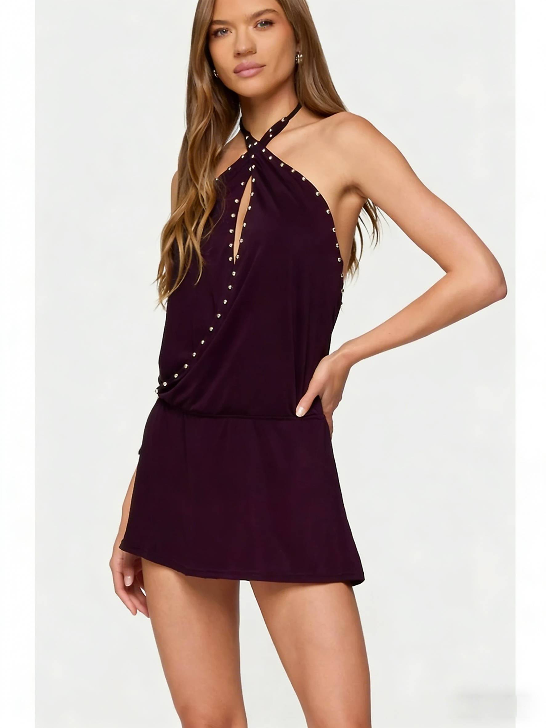 Amethyst Whisper Mini Dress