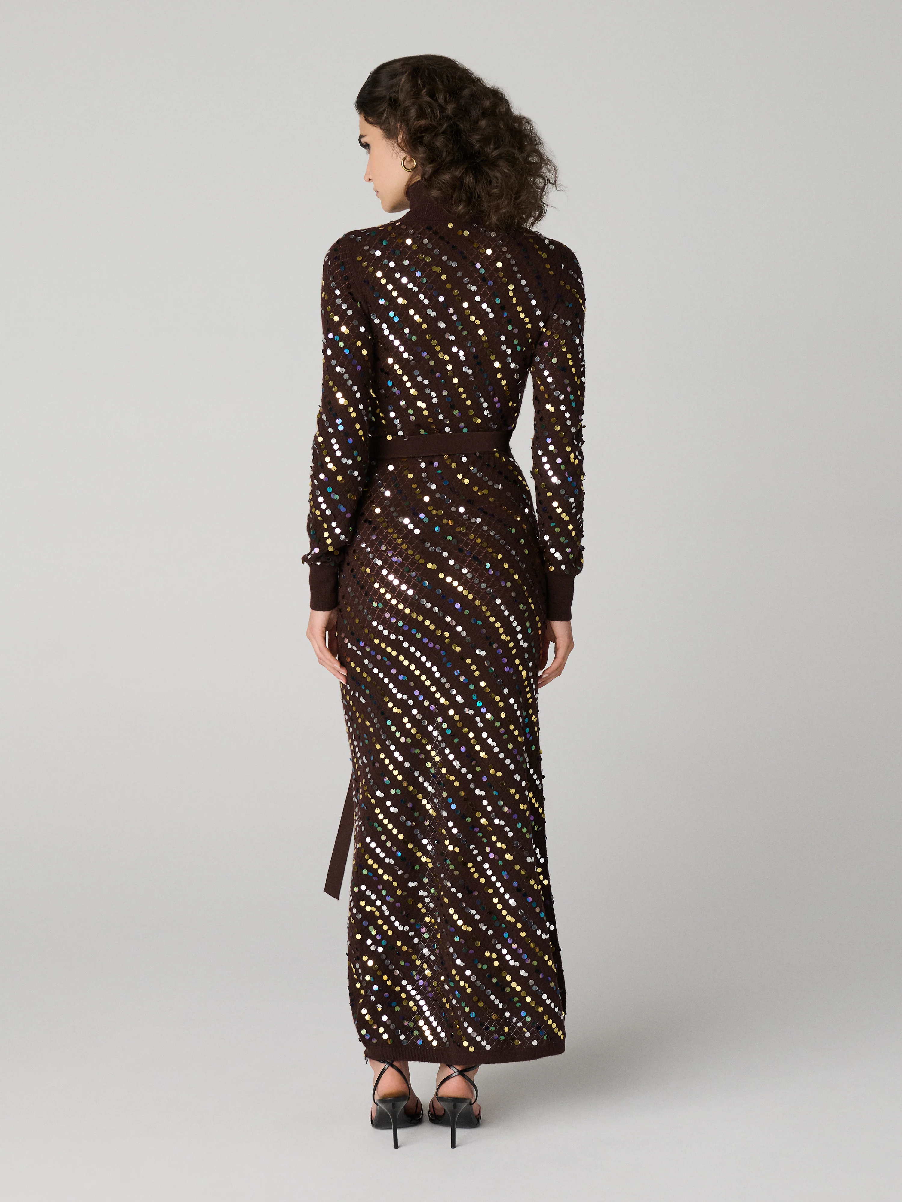 Cocoa Stardust Silhouette Maxi Dress