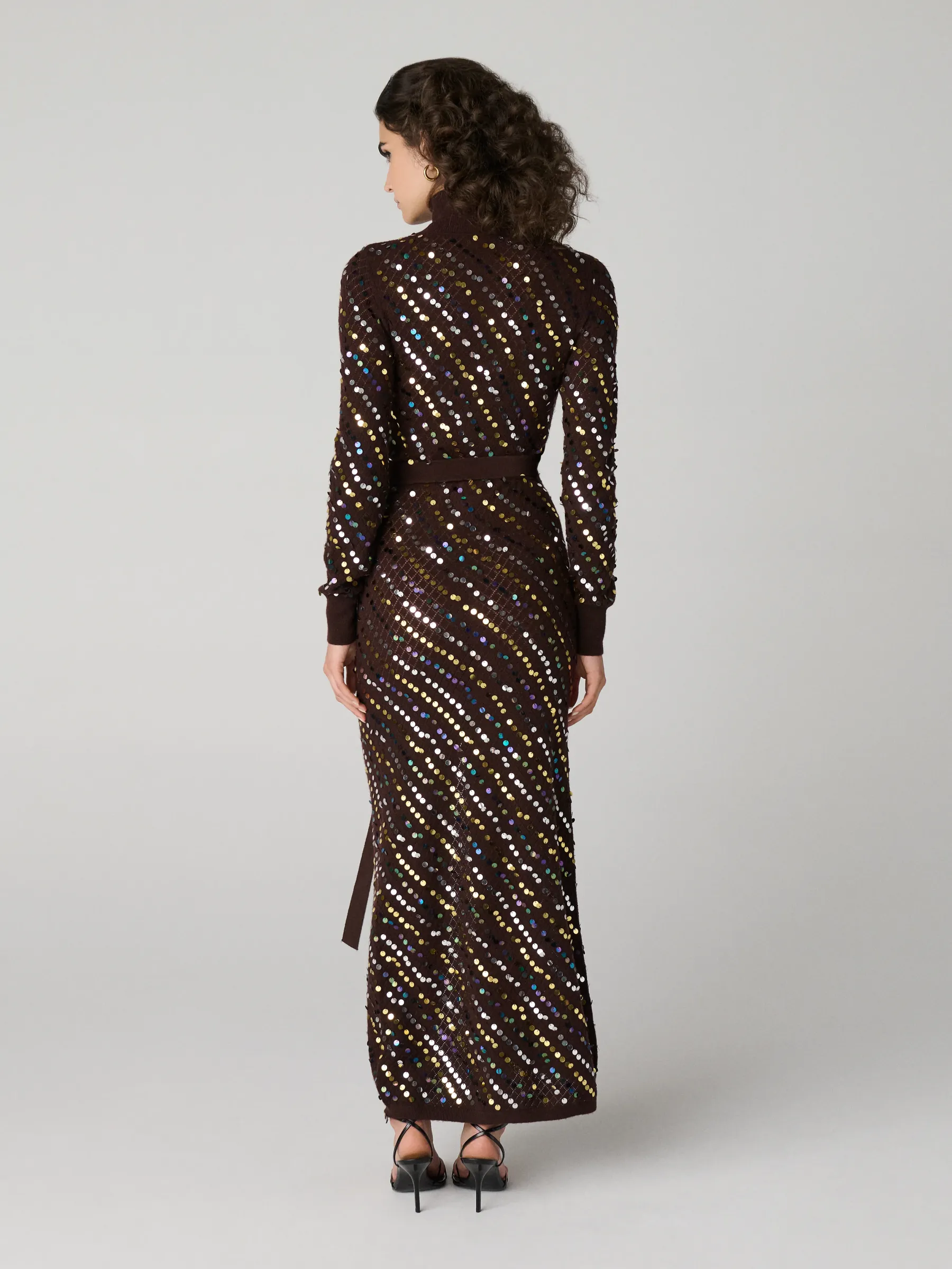 Cocoa Stardust Silhouette Maxi Dress