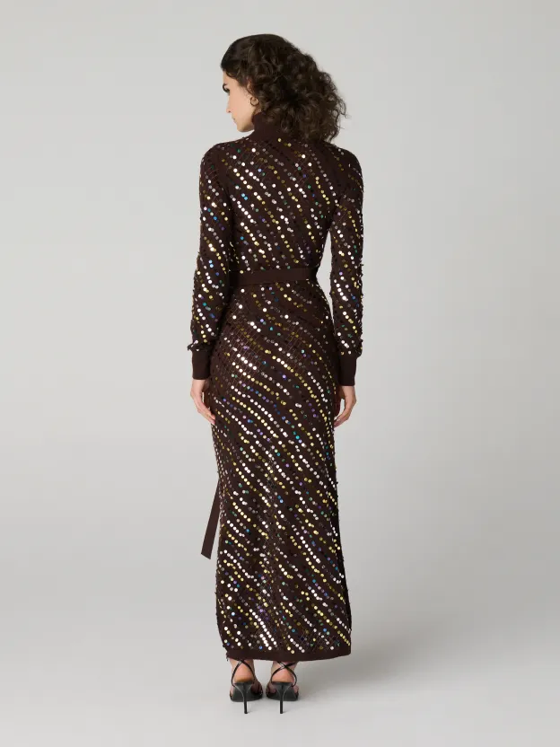 Cocoa Stardust Silhouette Maxi Dress