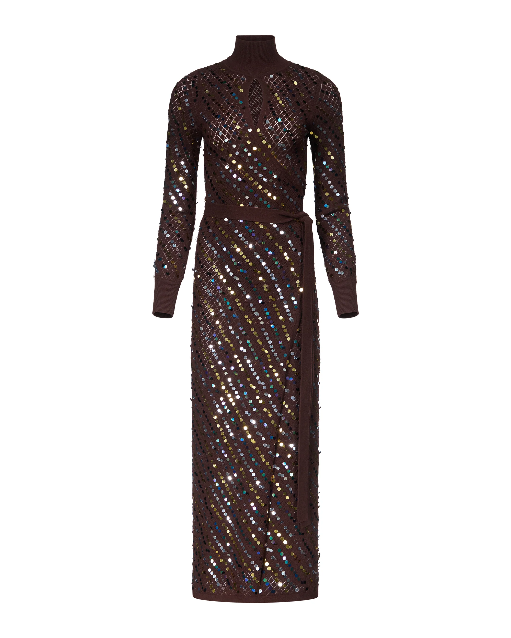Cocoa Stardust Silhouette Maxi Dress