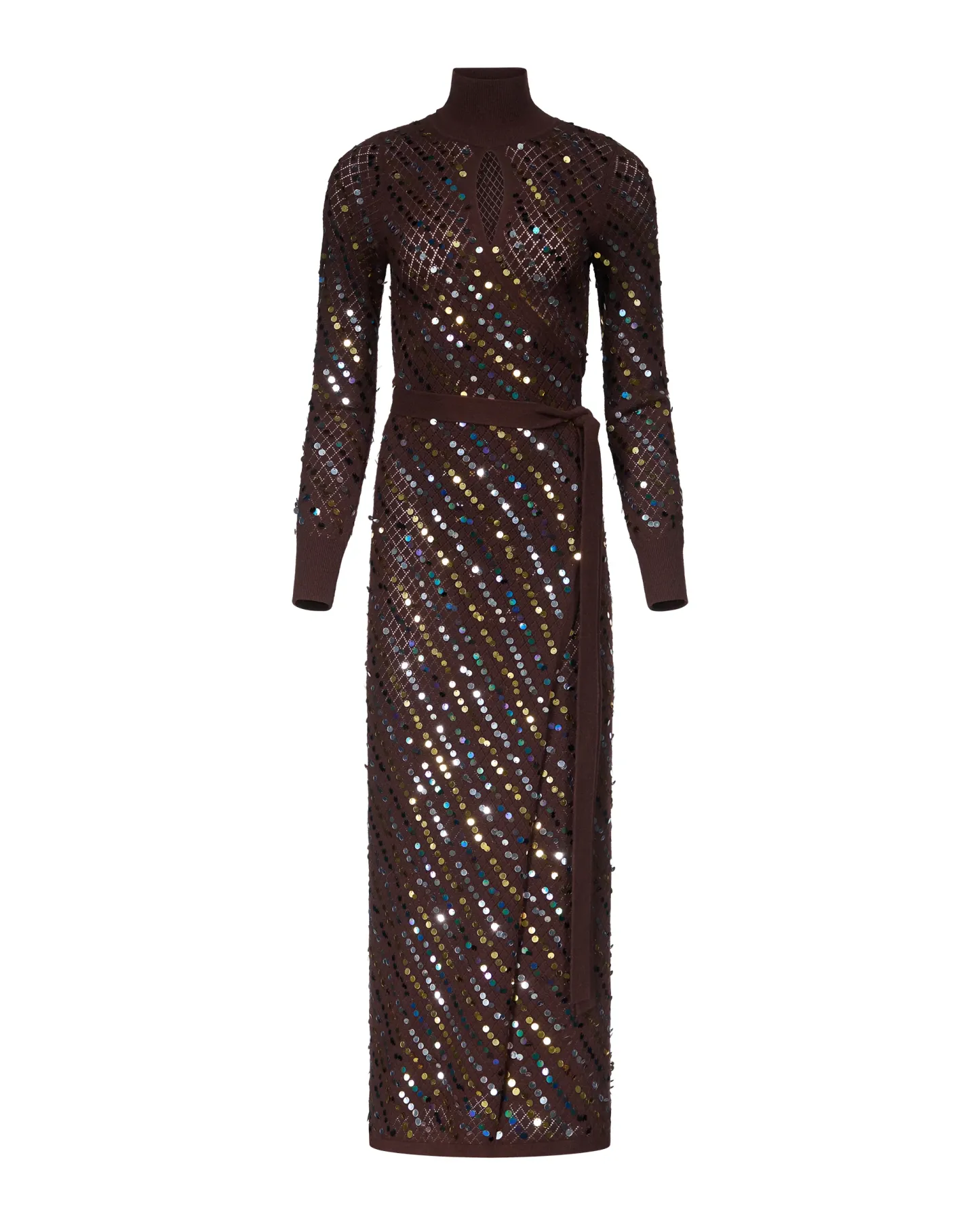 Cocoa Stardust Silhouette Maxi Dress