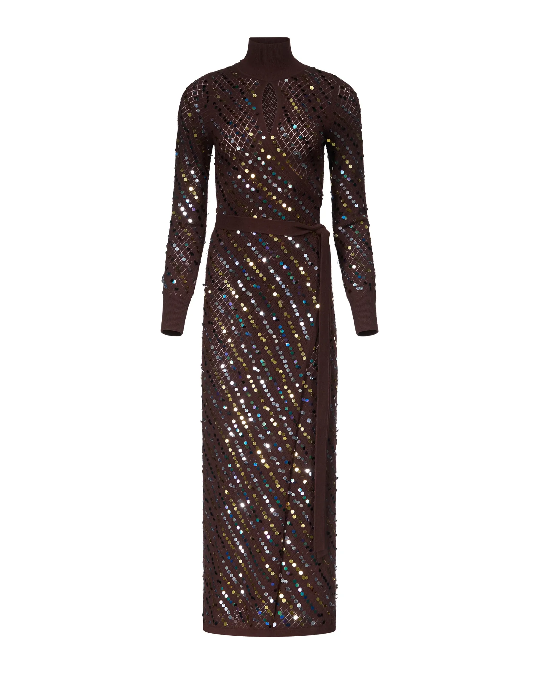 Cocoa Stardust Silhouette Maxi Dress