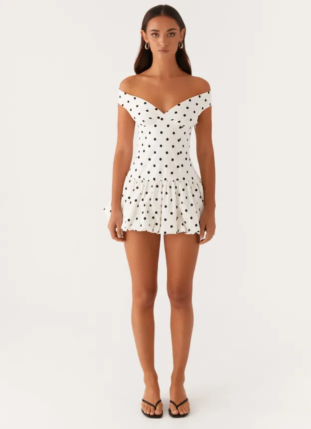 Mon Amour Polka Mini Dress