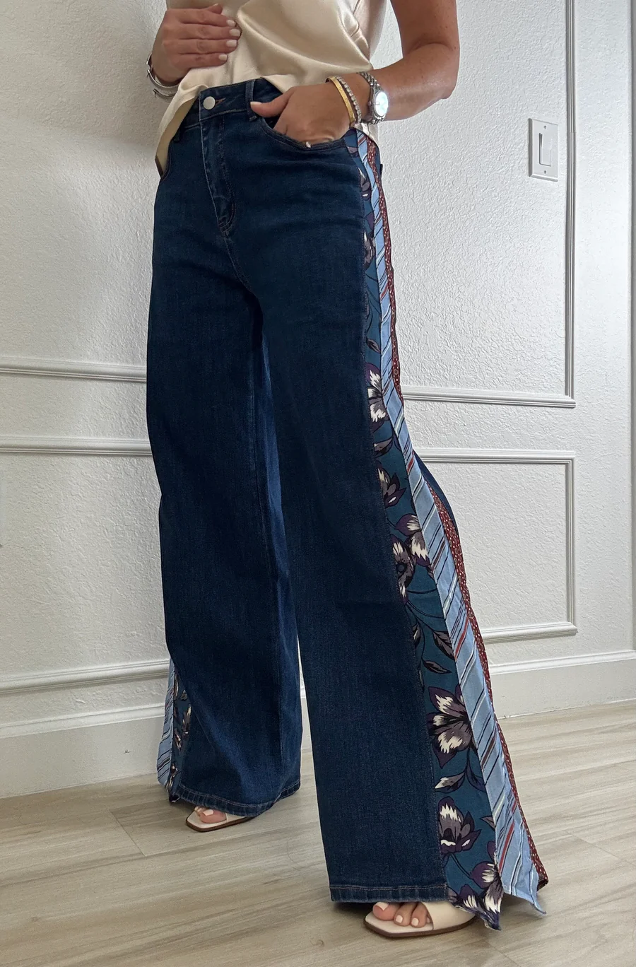 Patchwork Harmony Flare Jeans