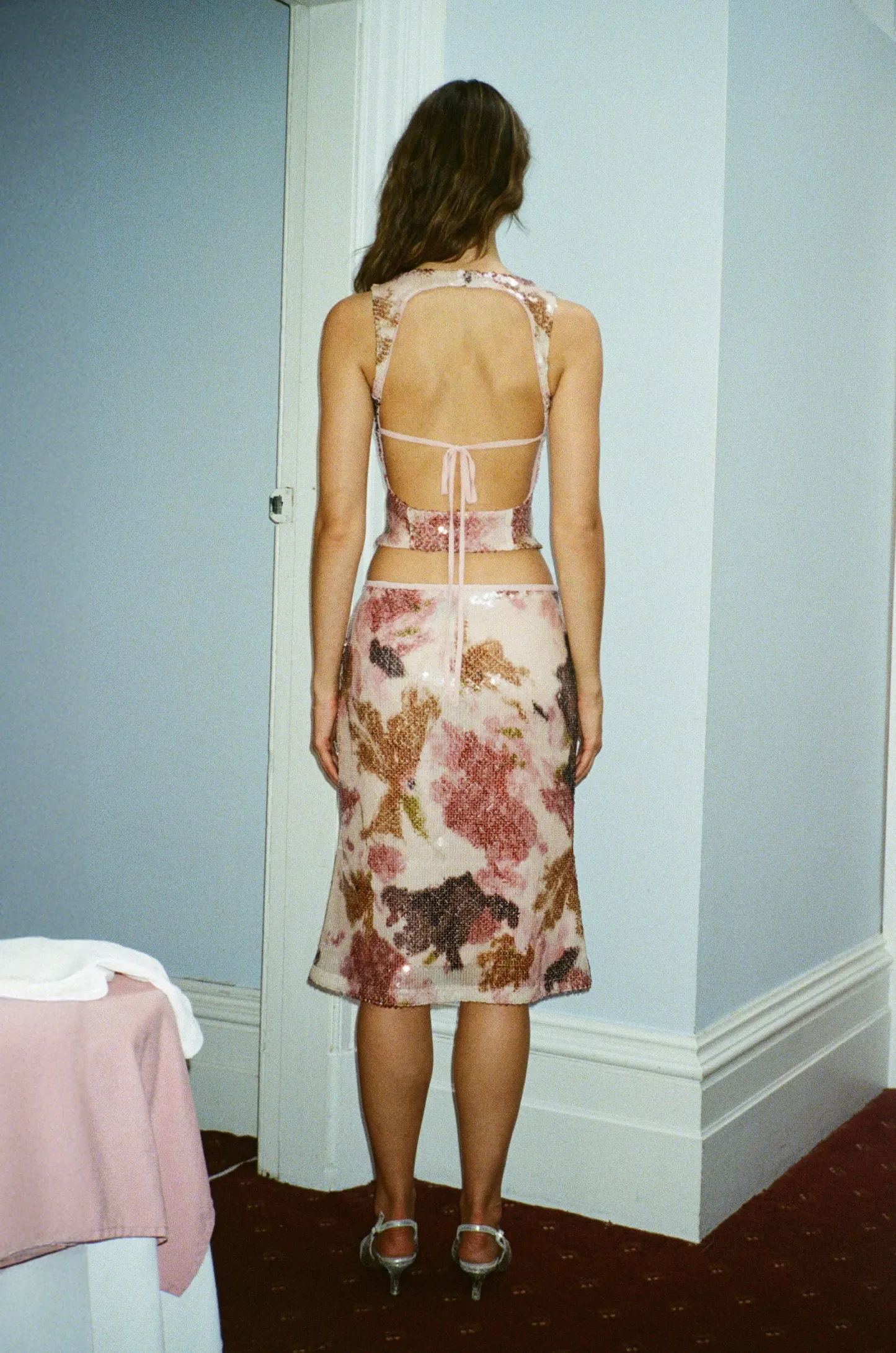 Prism Glow Open-Back Top