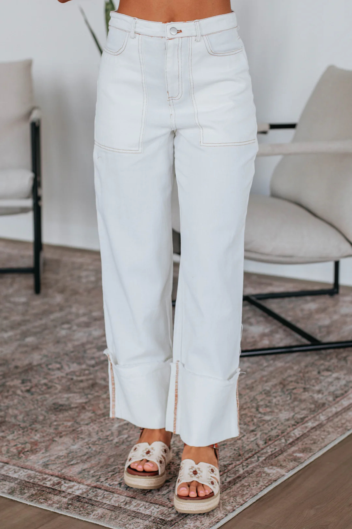 Ivory Wide Leg Pants – Effortless Boho Chic