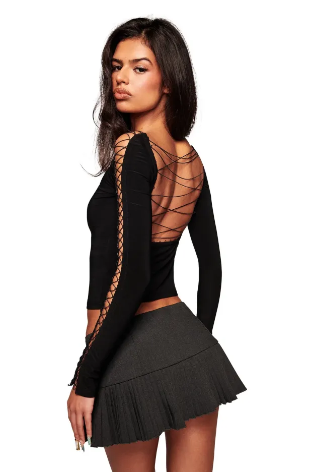 Midnight Tie Allure Blouse