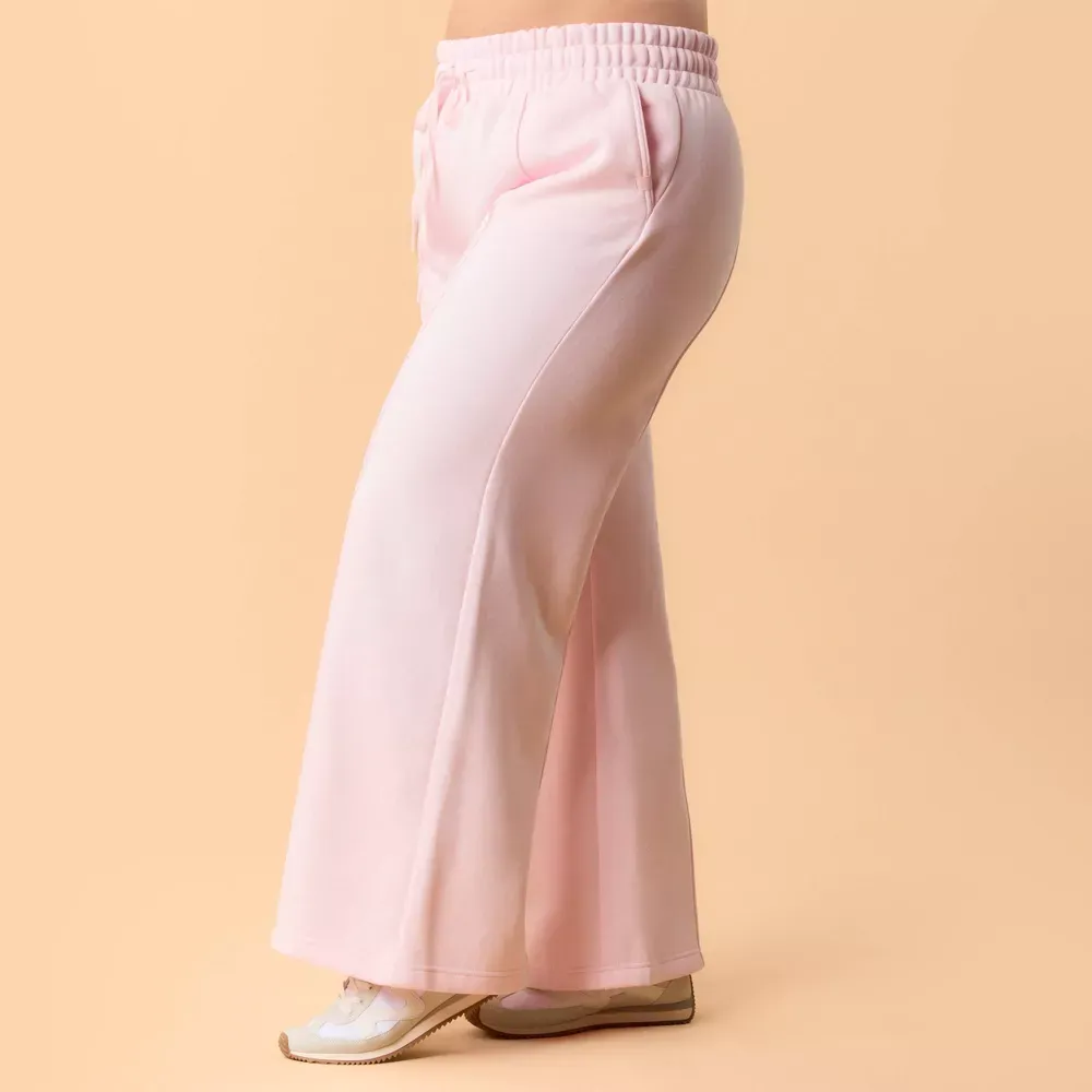 High-Rise Wide Leg Sweatpants