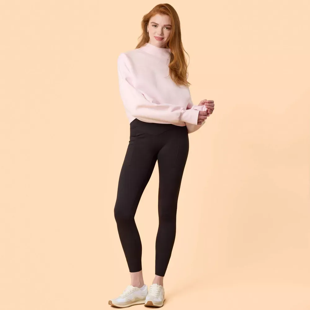 Bubblegum Pink Mock Neck Sweatshirt