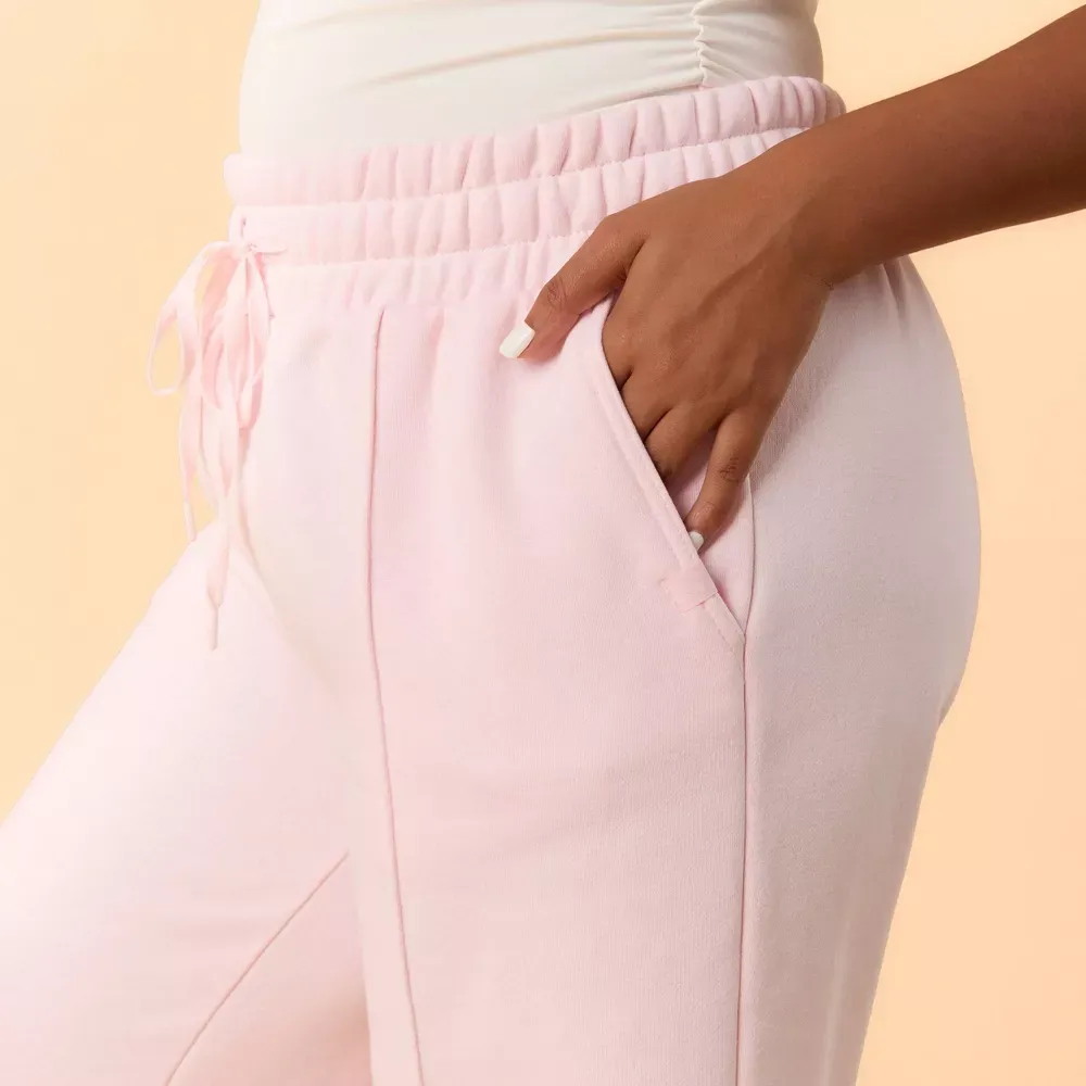 High-Rise Wide Leg Sweatpants